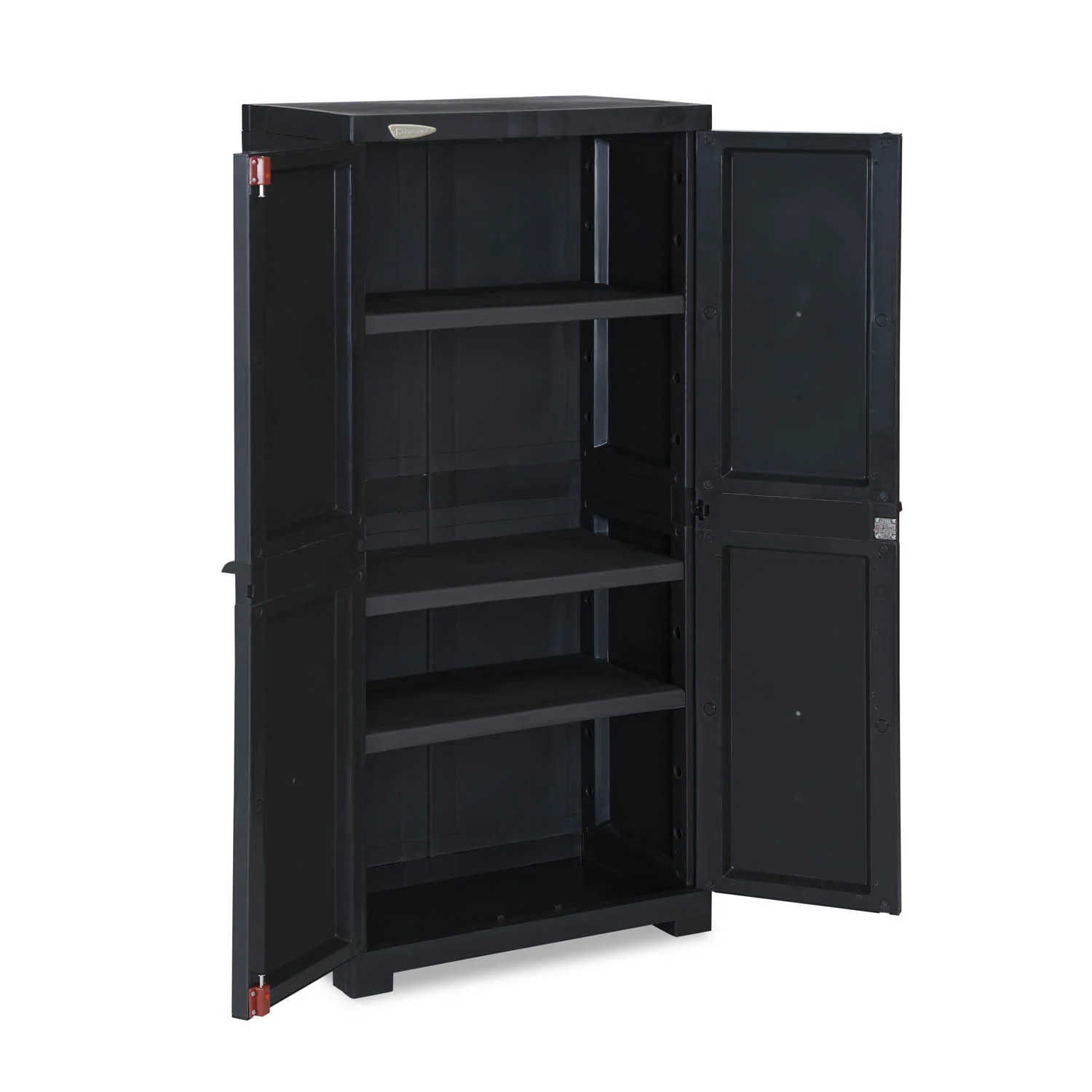Nilkamal Freedom FMM Plastic Storage Cabinet (Charcoal Grey) - Image 4