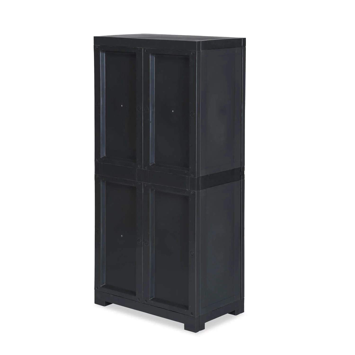 Nilkamal Freedom FMM Plastic Storage Cabinet (Charcoal Grey) - Image 6
