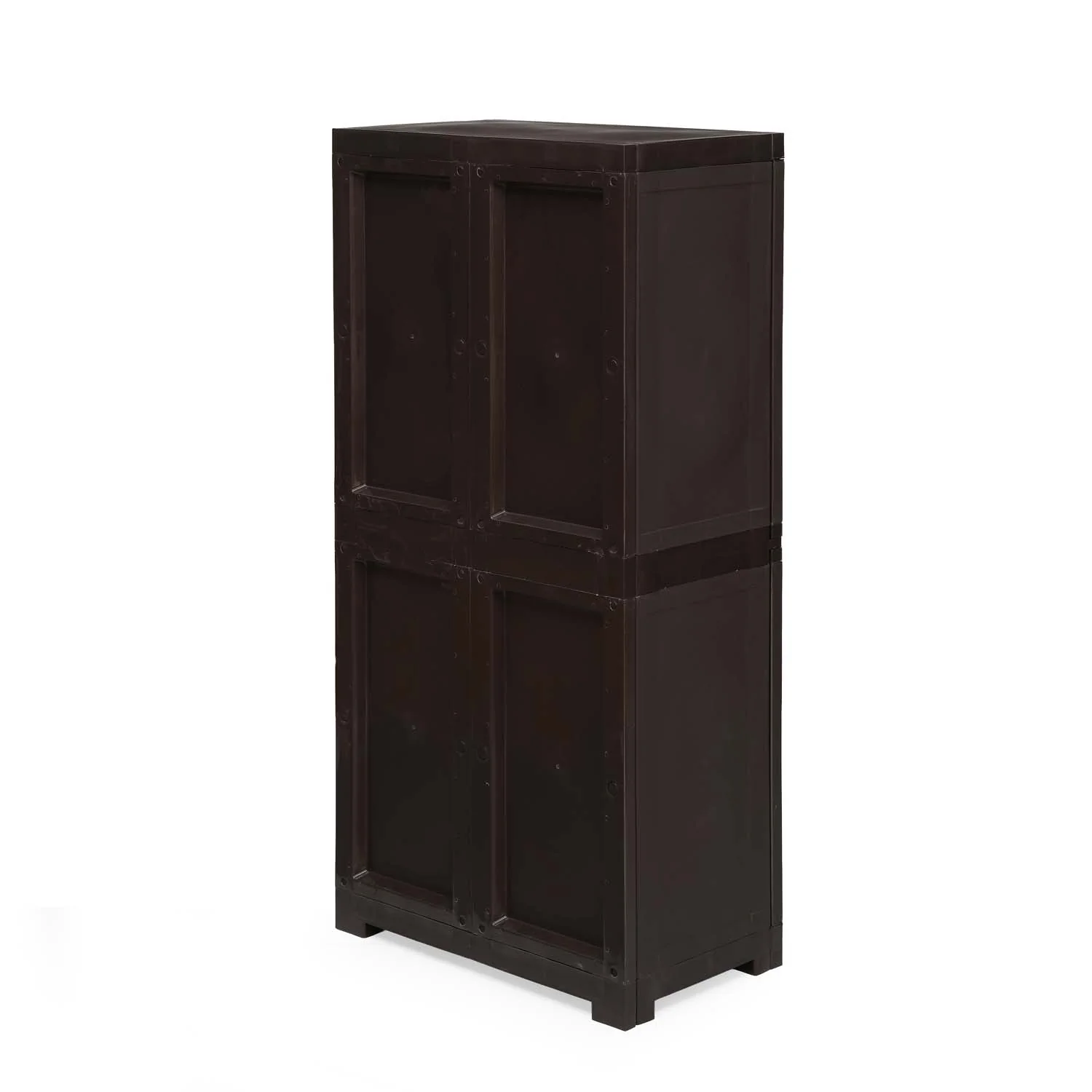 Nilkamal Freedom FMM Plastic Storage Cabinet (Weather Brown) - Image 10