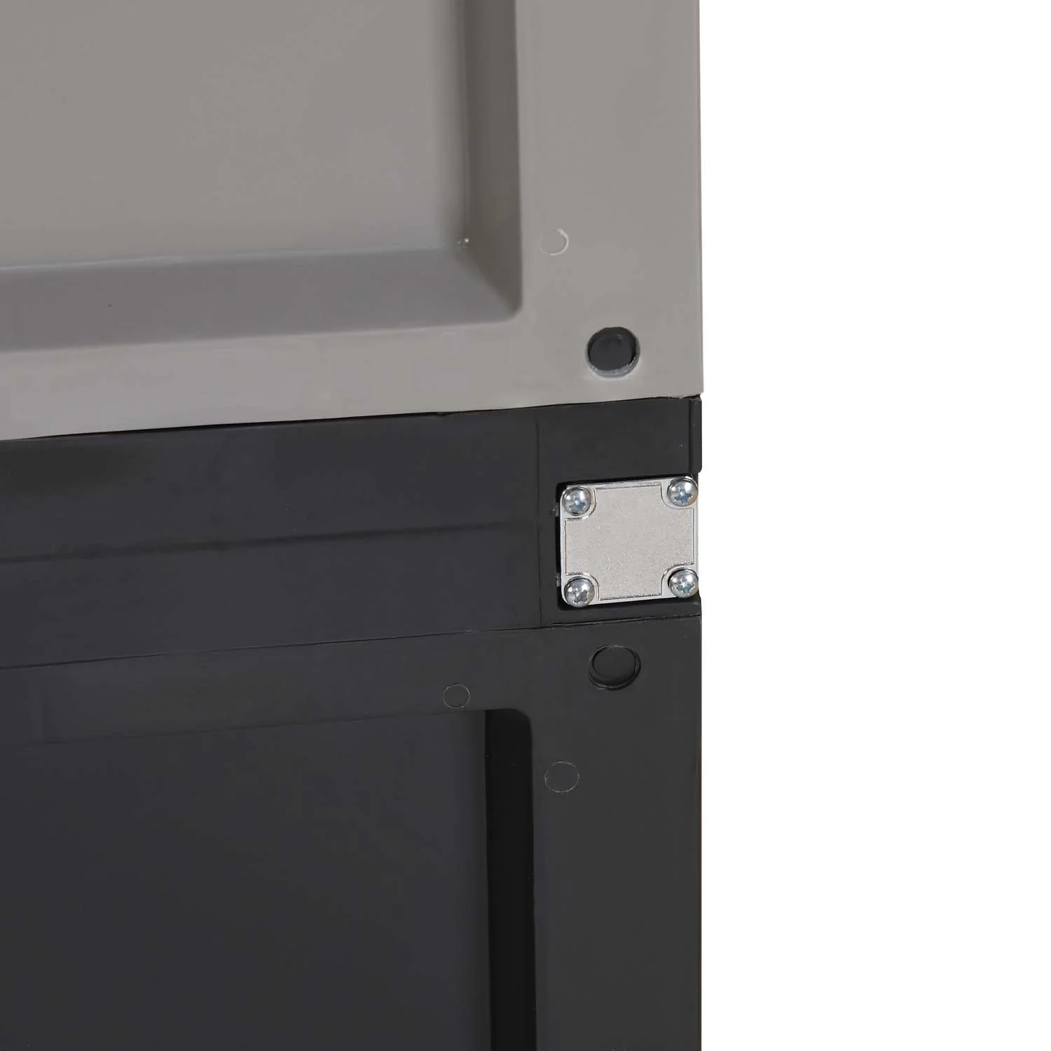 Nilkamal Freedom (FMSC18D) Plastic Shoe Cabinet (Haze Grey & Charcoal Grey) - Image 11