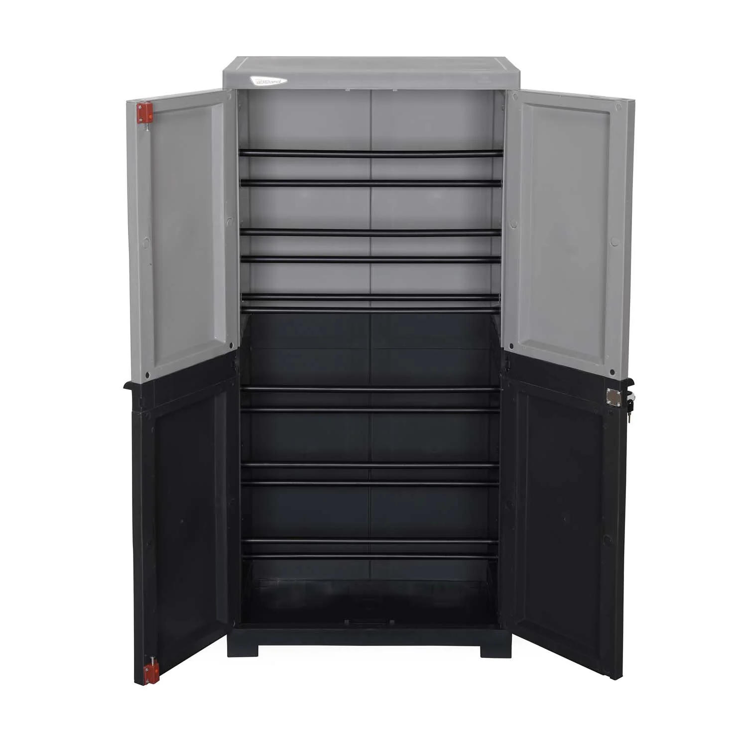 Nilkamal Freedom (FMSC18D) Plastic Shoe Cabinet (Haze Grey & Charcoal Grey) - Image 4