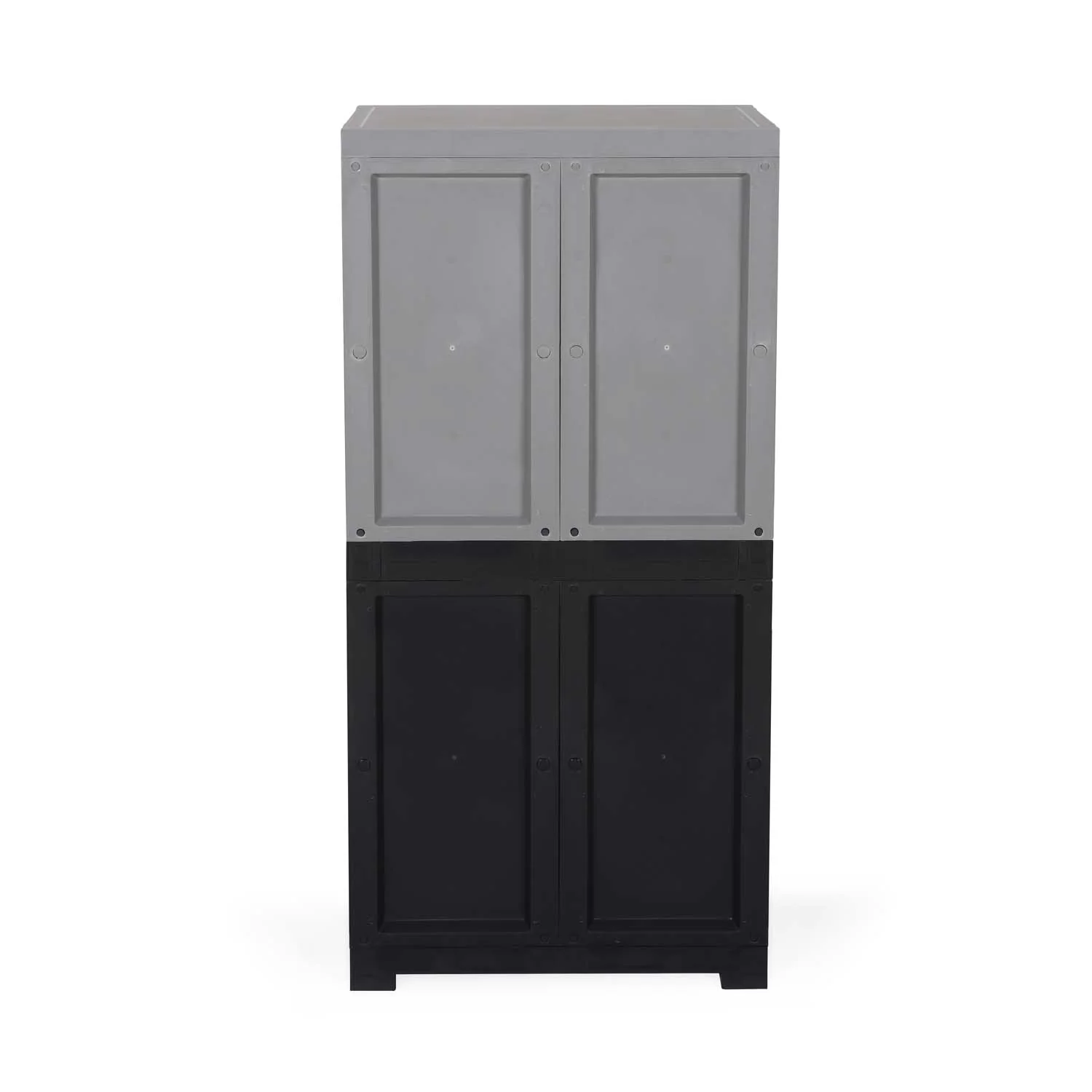 Nilkamal Freedom (FMSC18D) Plastic Shoe Cabinet (Haze Grey & Charcoal Grey) - Image 7