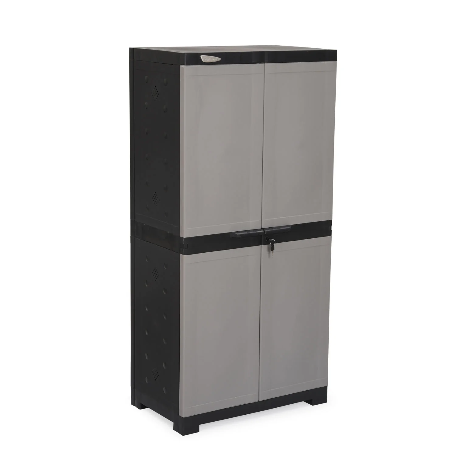 Nilkamal Freedom Large 18 (FMSC18) Shoe Rack Plastic Cabinet (Grey/Charcoal Grey) - Image 3