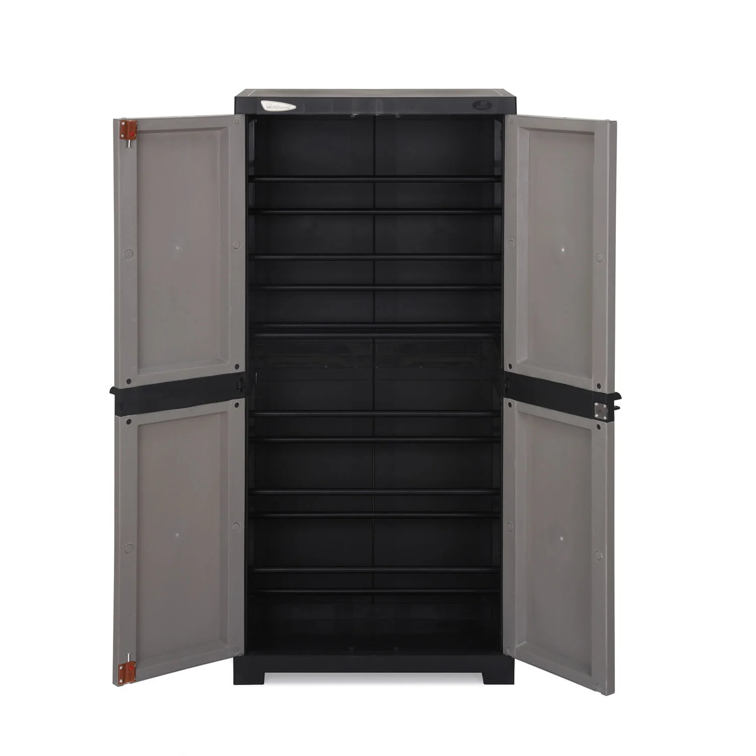 Nilkamal Freedom Large 18 (FMSC18) Shoe Rack Plastic Cabinet (Grey/Charcoal Grey) - Image 5