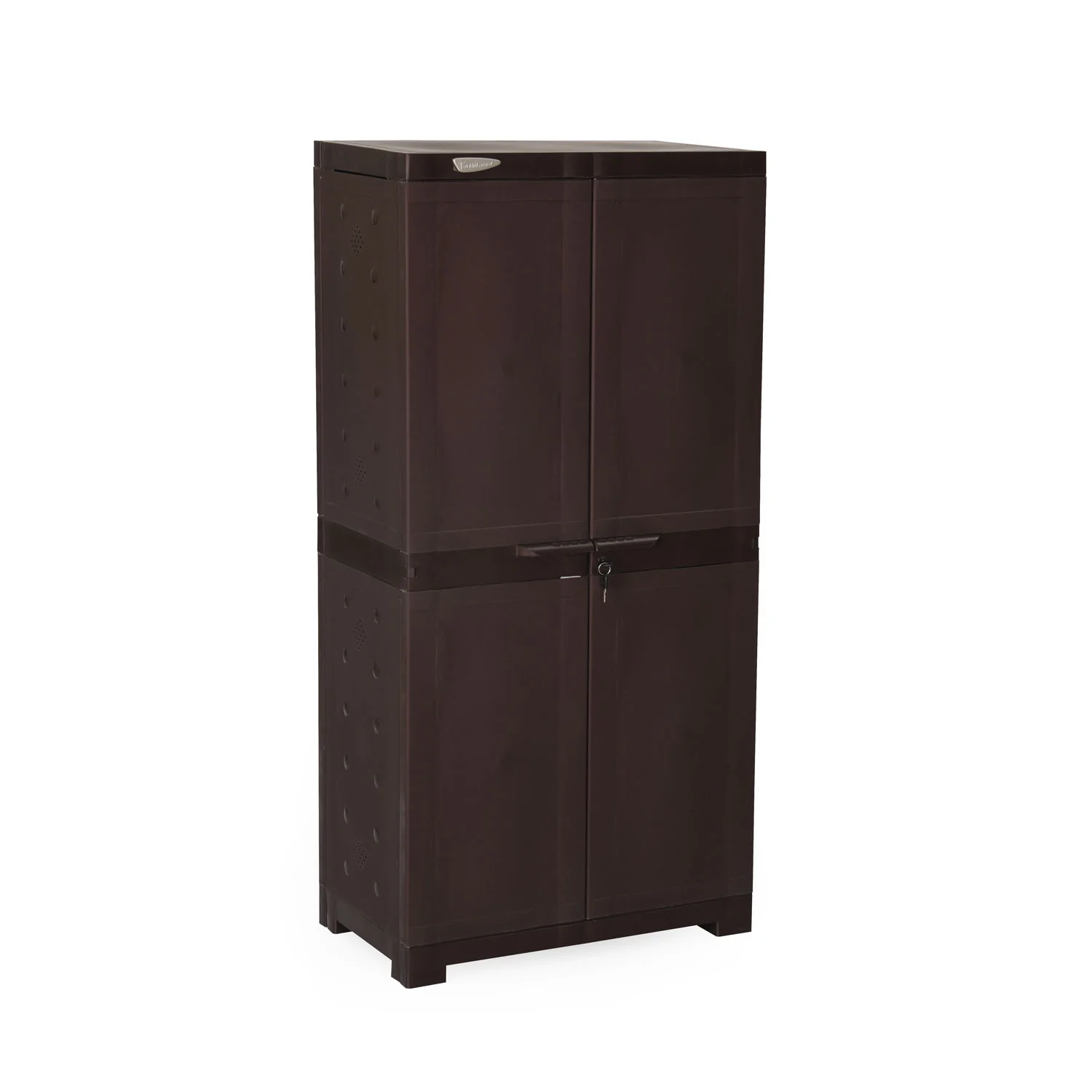 Nilkamal Freedom Large 18 (FMSC18) Shoe Rack Plastic Cabinet (Weather Brown) - Image 3
