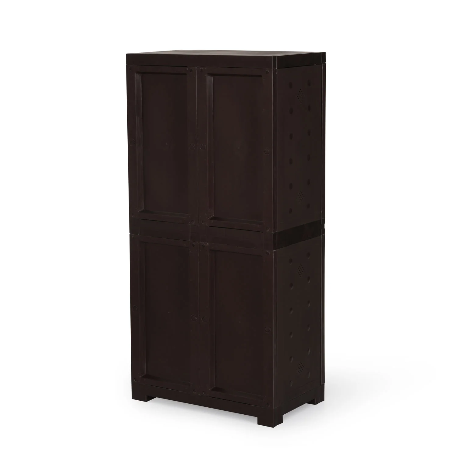 Nilkamal Freedom Large 18 (FMSC18) Shoe Rack Plastic Cabinet (Weather Brown) - Image 7