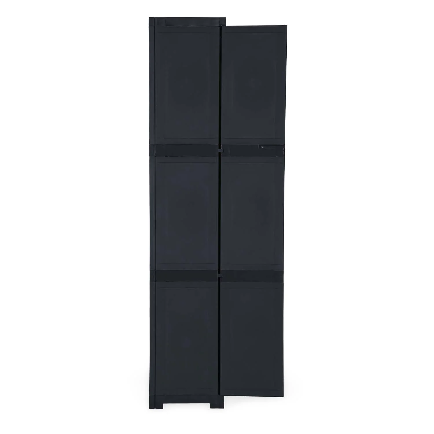 Nilkamal Freedom Large (FML) Plastic Storage Cabinet (Charcoal Grey) - Image 13