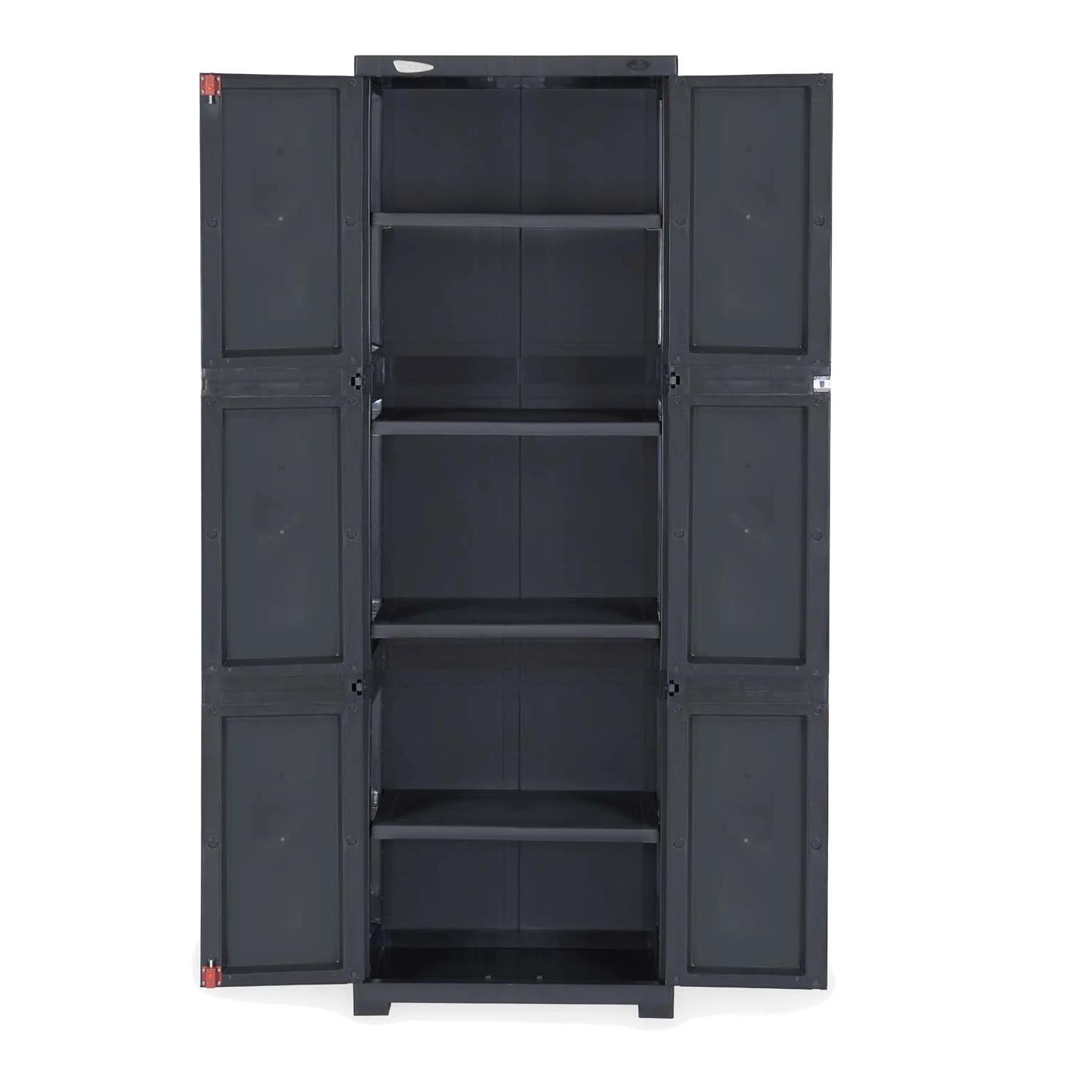 Nilkamal Freedom Large (FML) Plastic Storage Cabinet (Charcoal Grey) - Image 4