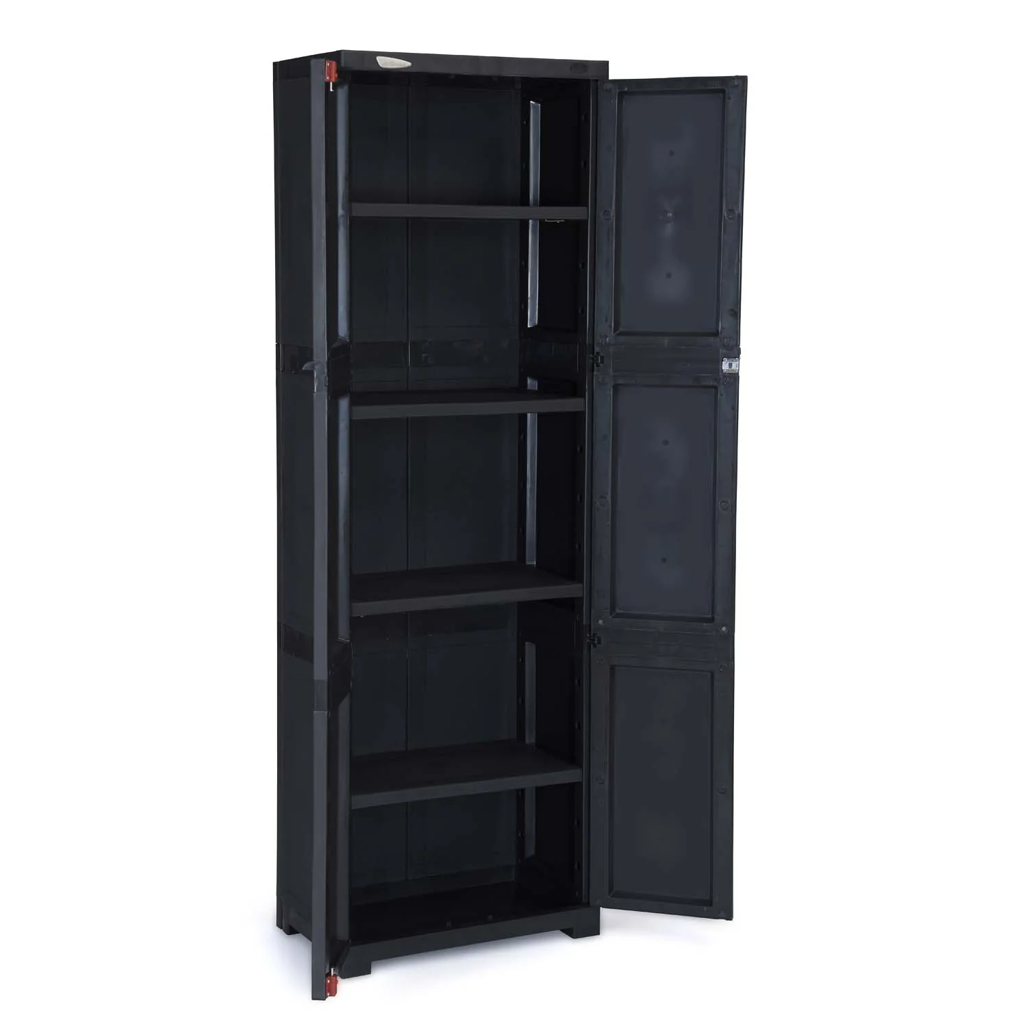 Nilkamal Freedom Large (FML) Plastic Storage Cabinet (Charcoal Grey) - Image 5