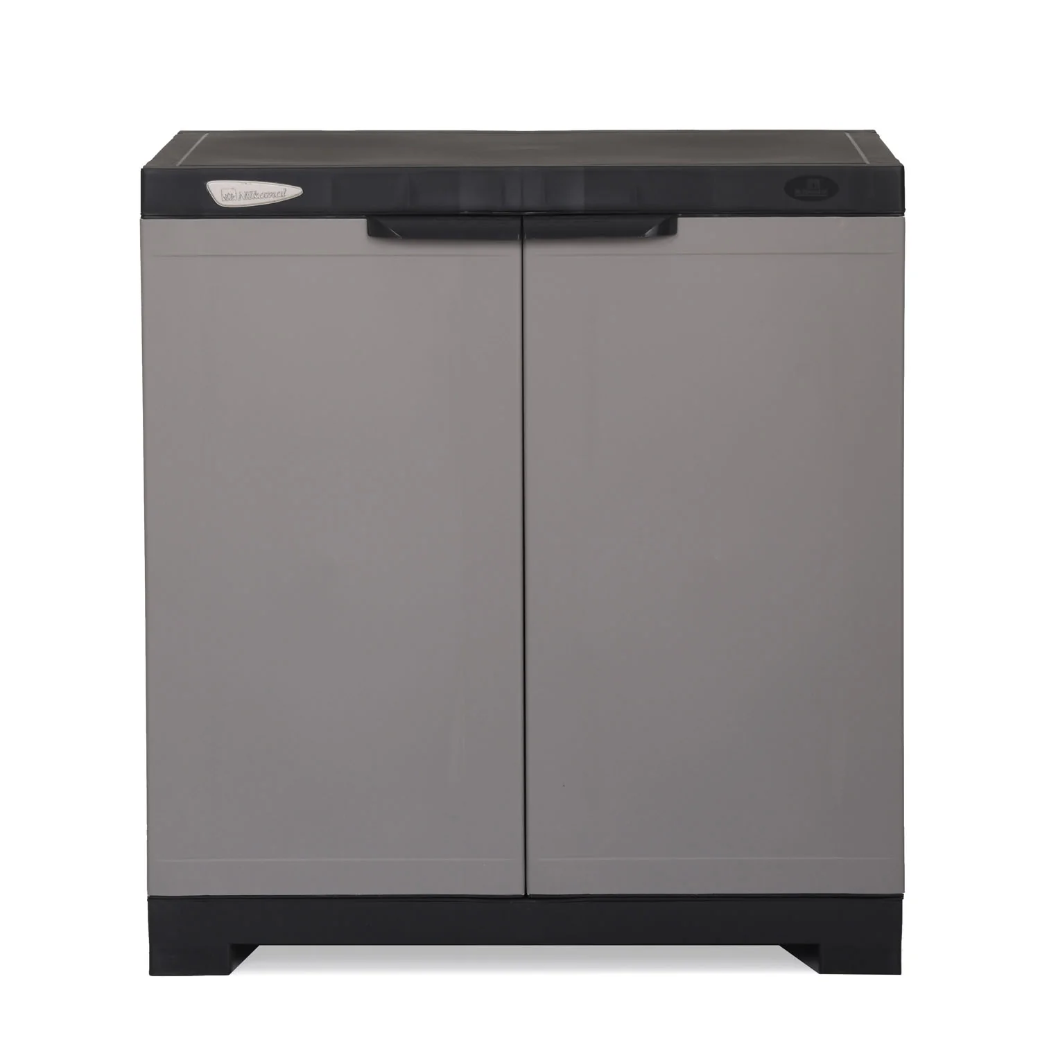 Nilkamal Freedom Mini 09 (FMSC09) Shoe Rack Plastic Cabinet (Grey/Charcoal Grey) - Image 2