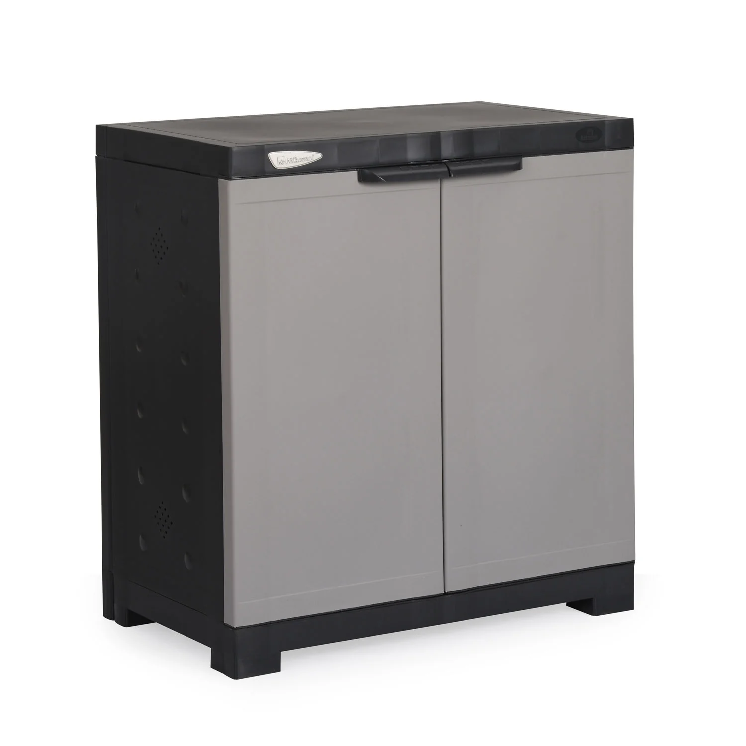 Nilkamal Freedom Mini 09 (FMSC09) Shoe Rack Plastic Cabinet (Grey/Charcoal Grey) - Image 3