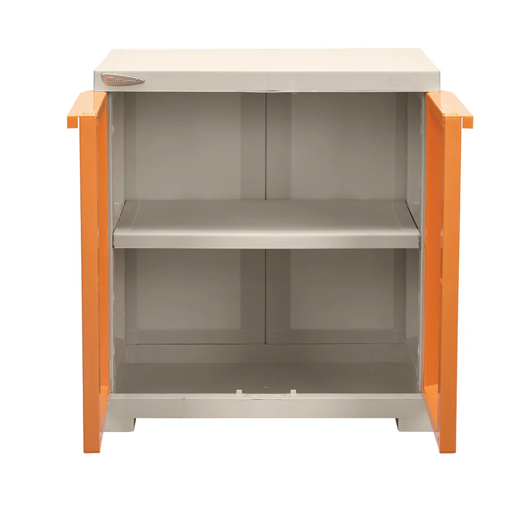 Nilkamal Freedom Mini (FMSJ) Jungle Theme Kids Plastic Storage Cabinet (Beach/Pastel Orange) - Image 5