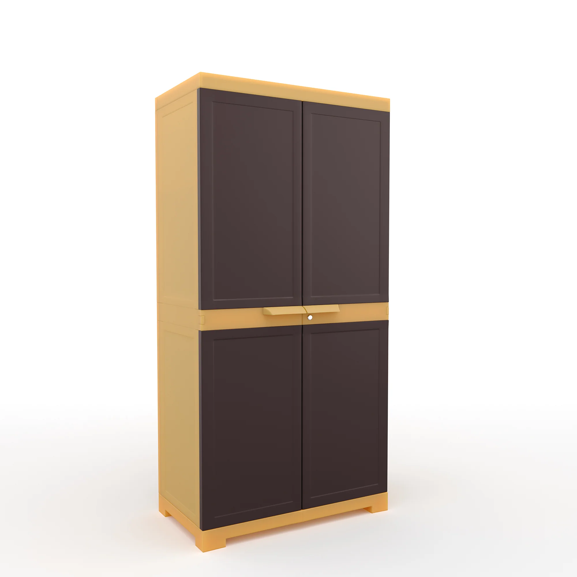 Nilkamal Freedom Mini Medium (FMM) Plastic Storage Cabinet/Bookshelf (Weathered Brown / Biscuit) - Image 5