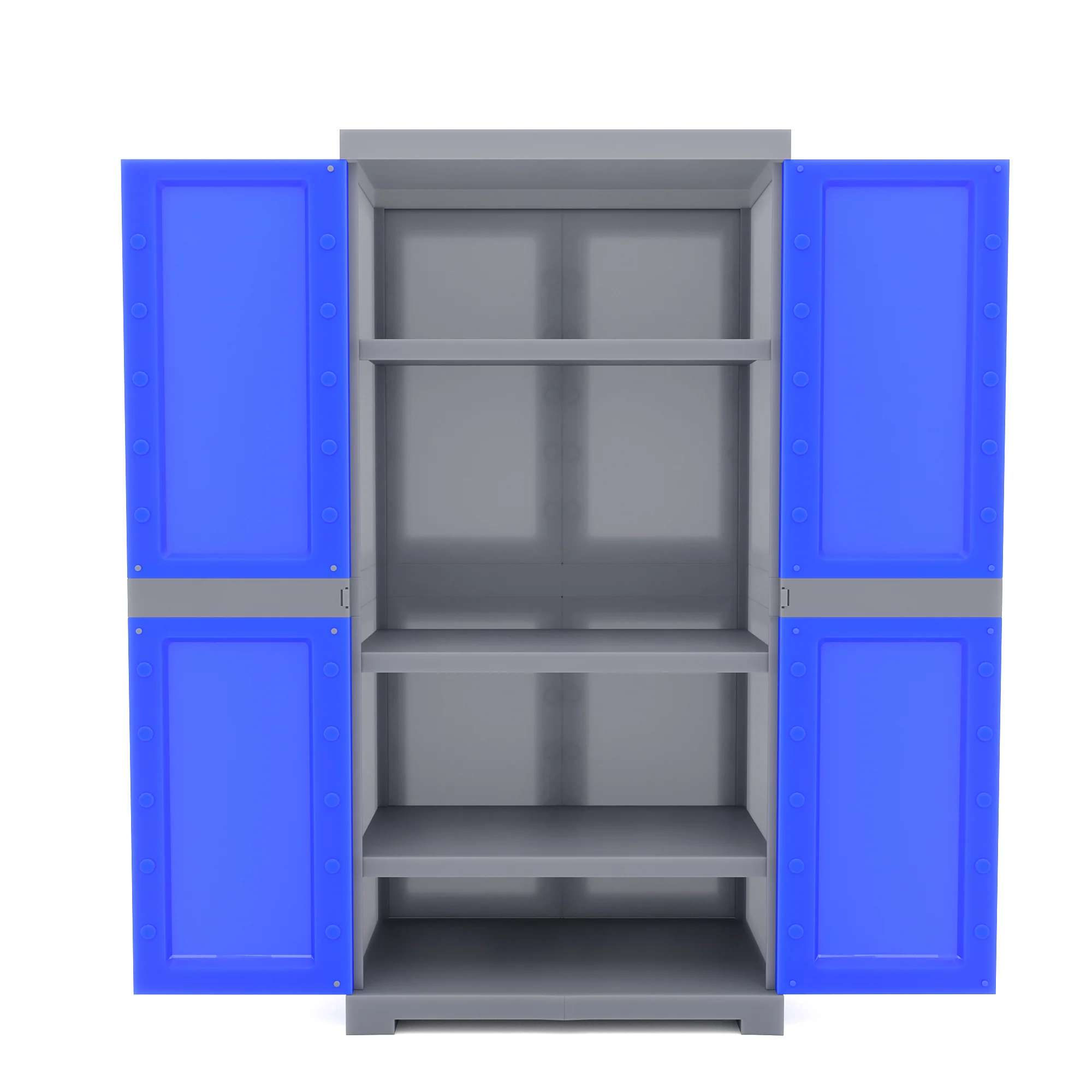 Nilkamal Freedom Mini Medium (FMM) Plastic Storage Cabinet (Deep Blue / Grey) - Image 8