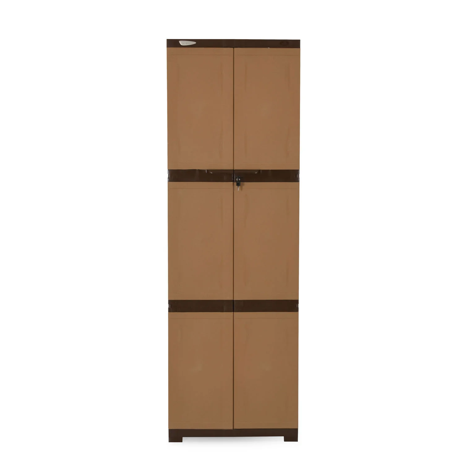 Nilkamal Freedom Mini Large (FML) Plastic Cabinet for Storage (Sandy & Dark Brown) - Image 4