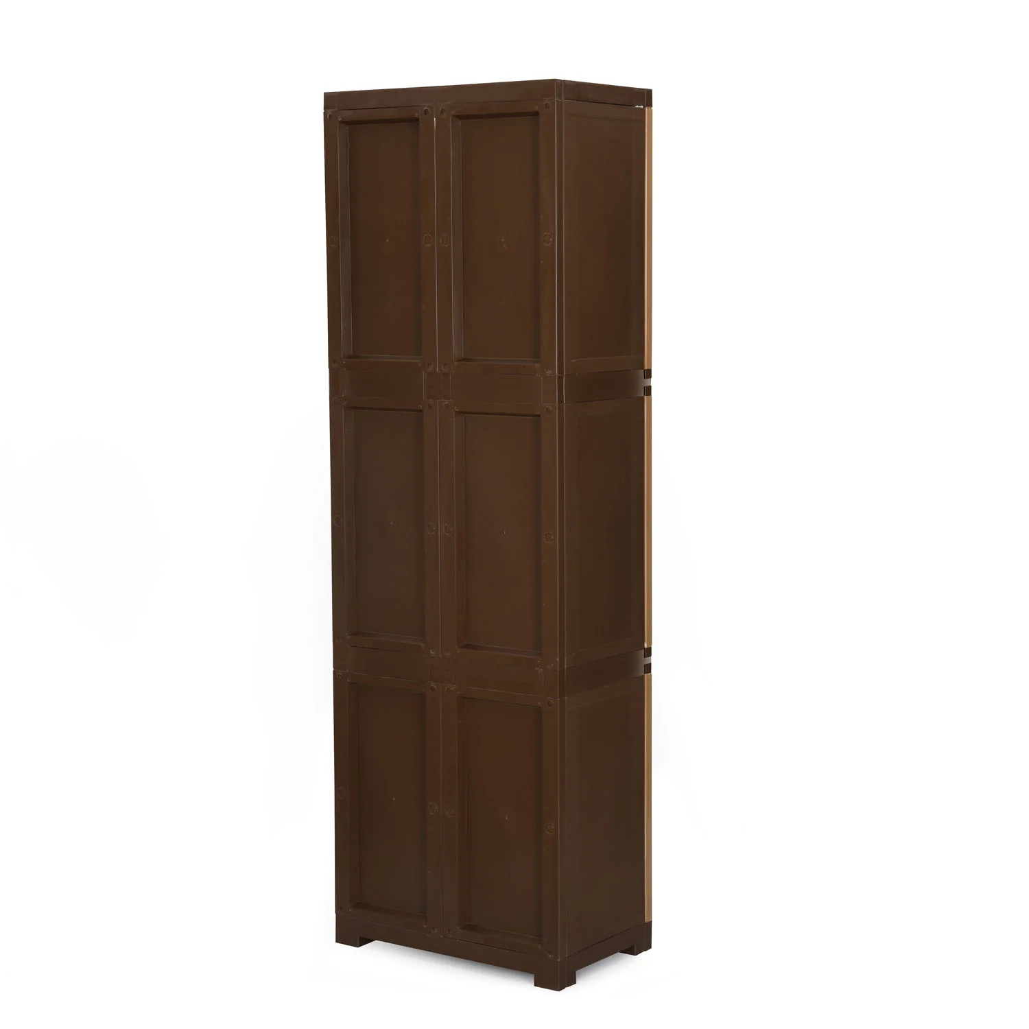 Nilkamal Freedom Mini Large (FML) Plastic Cabinet for Storage (Sandy & Dark Brown) - Image 7