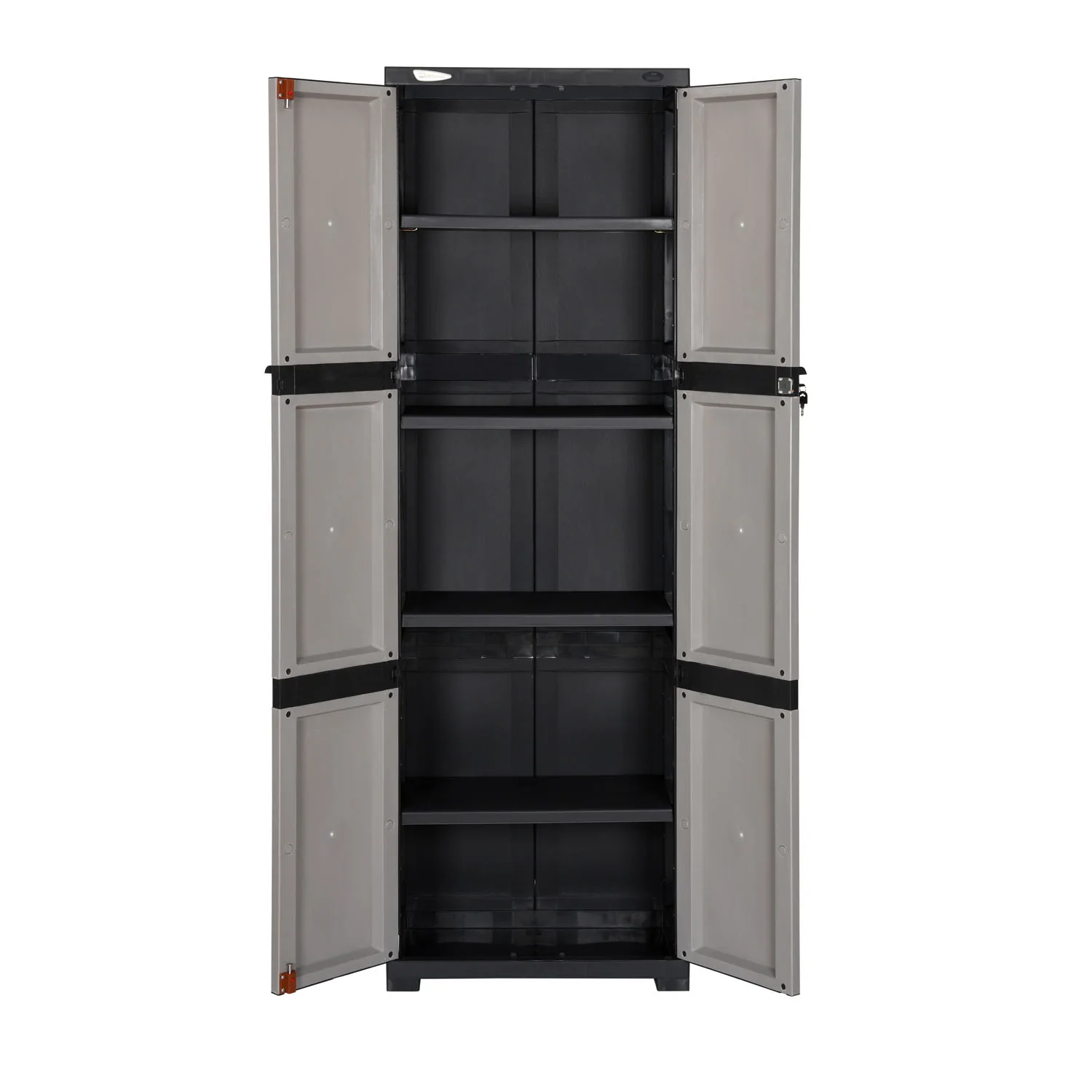 Nilkamal Freedom Mini Large (FML) Plastic Cabinet for Storage(Grey/Charcoal Grey) - Image 4