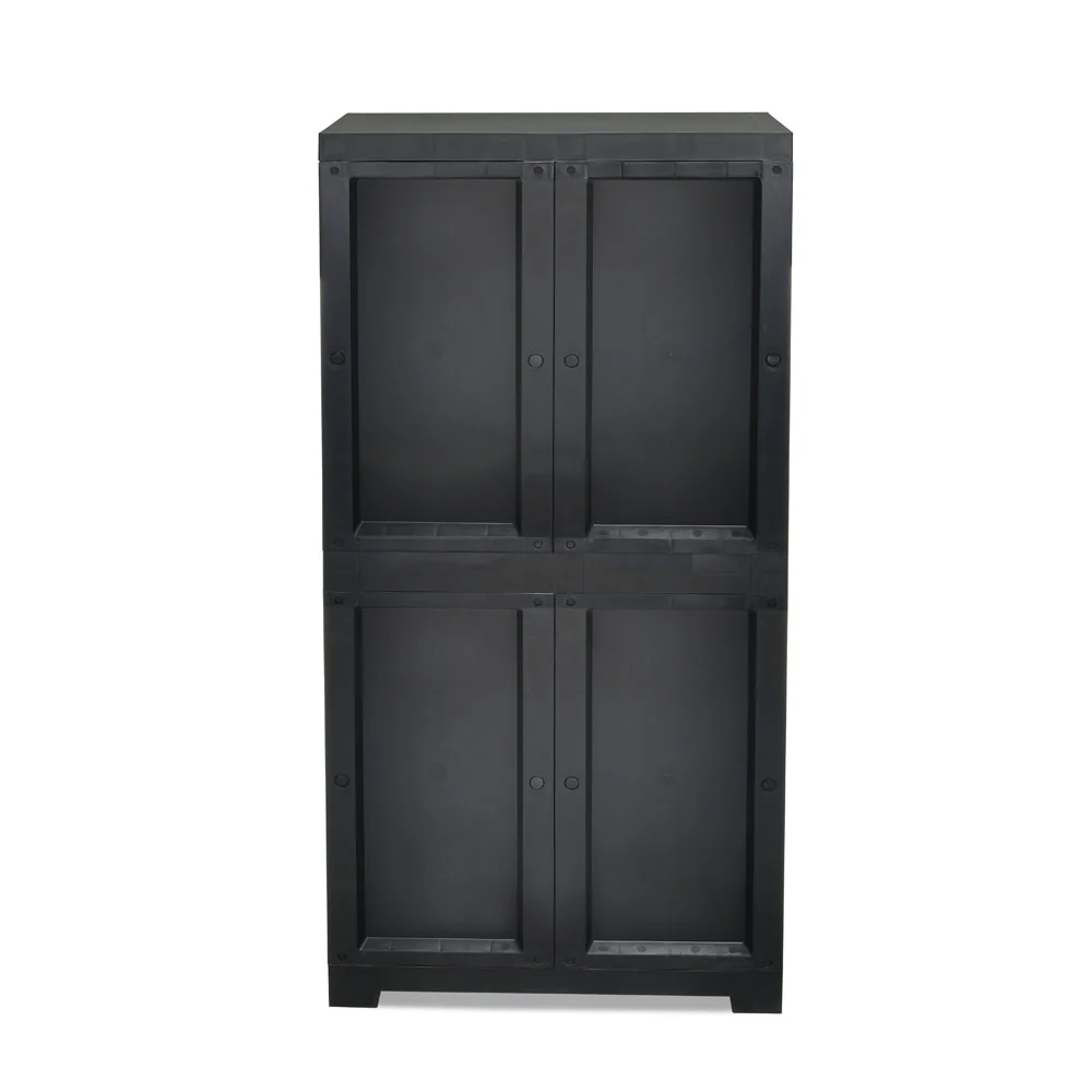Nilkamal Freedom Mini Medium (FMM) Plastic Storage Cabinet/Bookshelf (Haze Grey/Charcoal Grey) - Image 7