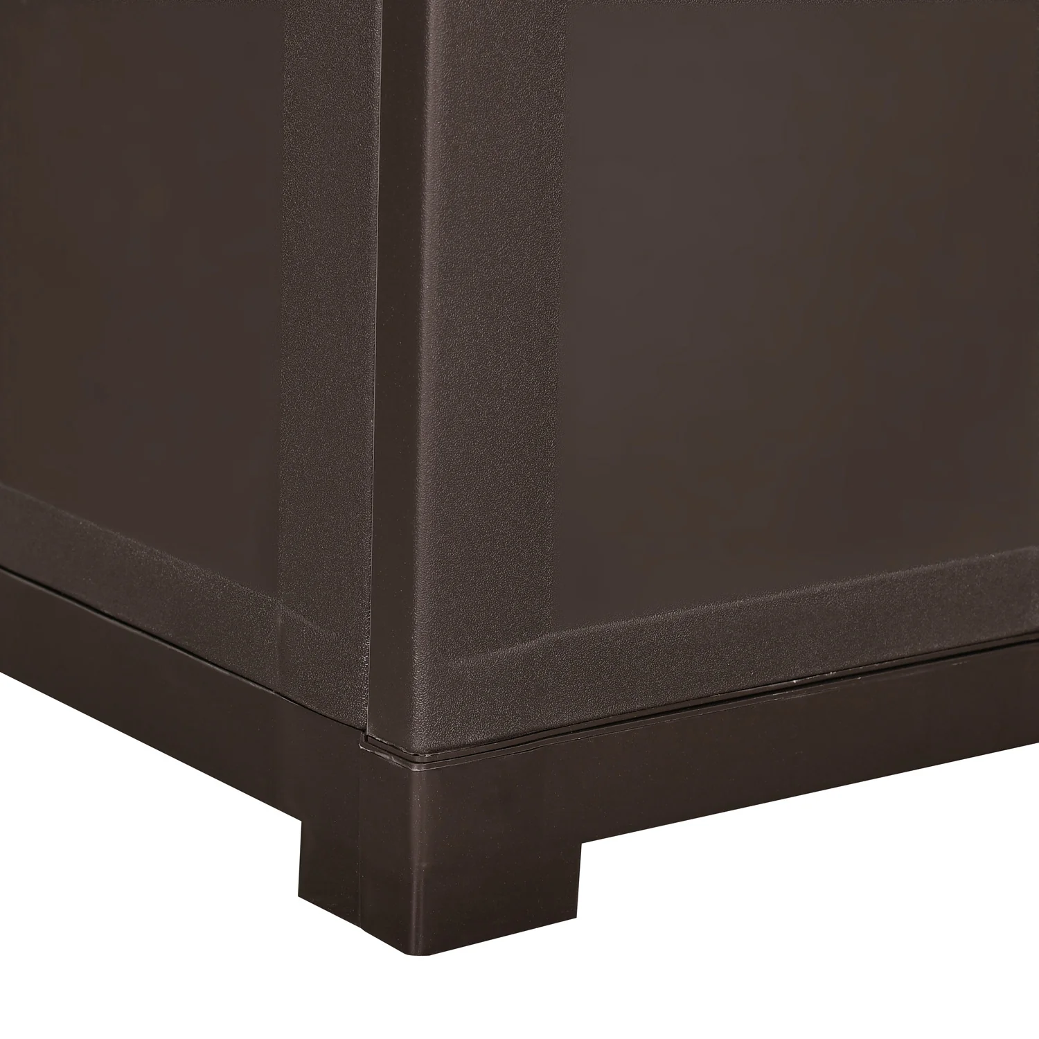 Nilkamal Freedom Mini Medium (FMM Duet) Plastic Storage Cabinet (Rattan Dark Beige & Weather Brown) - Image 8