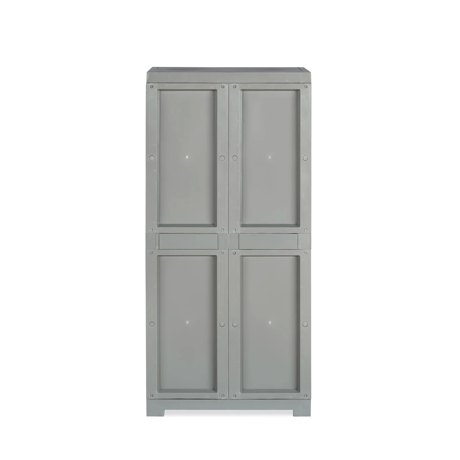 Nilkamal Freedom Mini Medium (FMM) Star Plastic Storage Cabinet (Haze Grey & Milky White) - Image 9