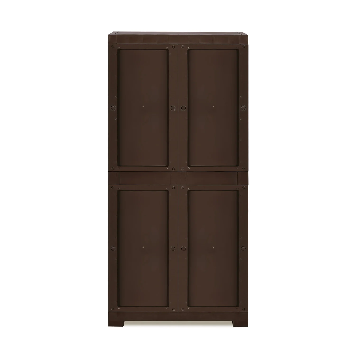 Nilkamal Freedom Mini Medium (FMM) Star Plastic Storage Cabinet (Weathered Brown & Biscuit) - Image 9
