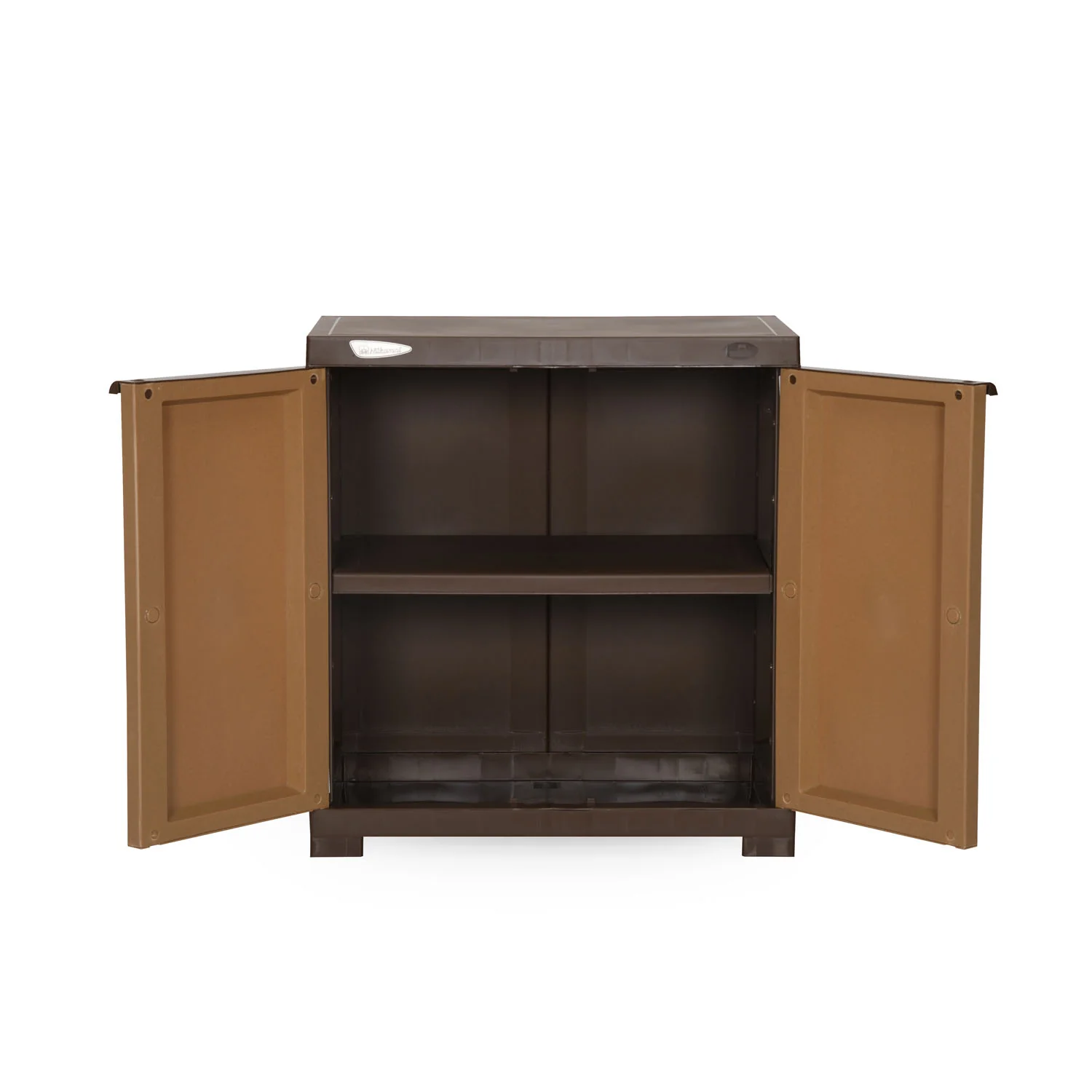 Nilkamal Freedom Mini Small (FMS) Compact Plastic Kids Storage Cabinet/Bookshelf (Sandy & Dark Brown) - Image 5
