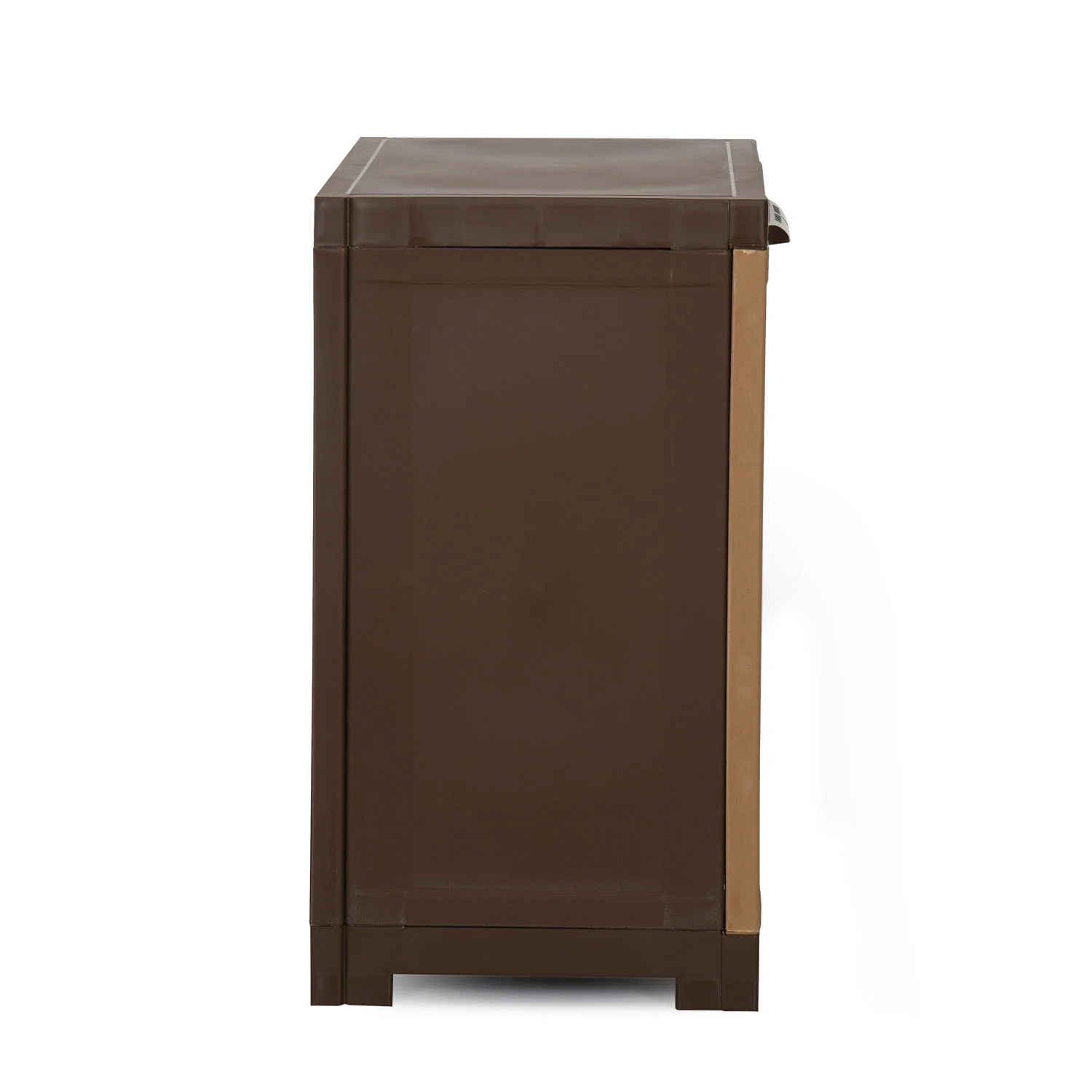 Nilkamal Freedom Mini Small (FMS) Compact Plastic Kids Storage Cabinet/Bookshelf (Sandy & Dark Brown) - Image 6