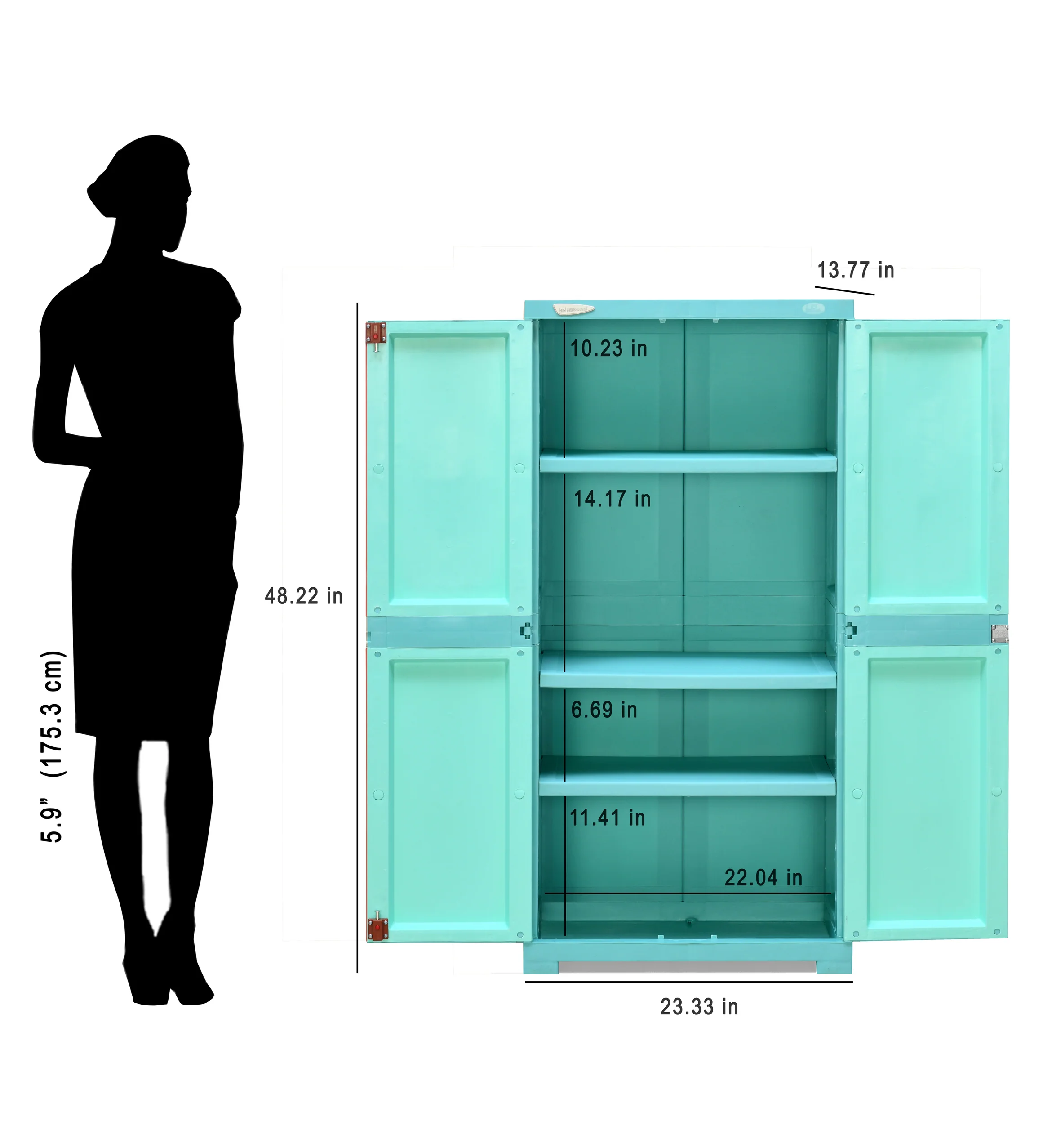 Nilkamal Freedom Mini Medium Plastic Cabinet - Image 31