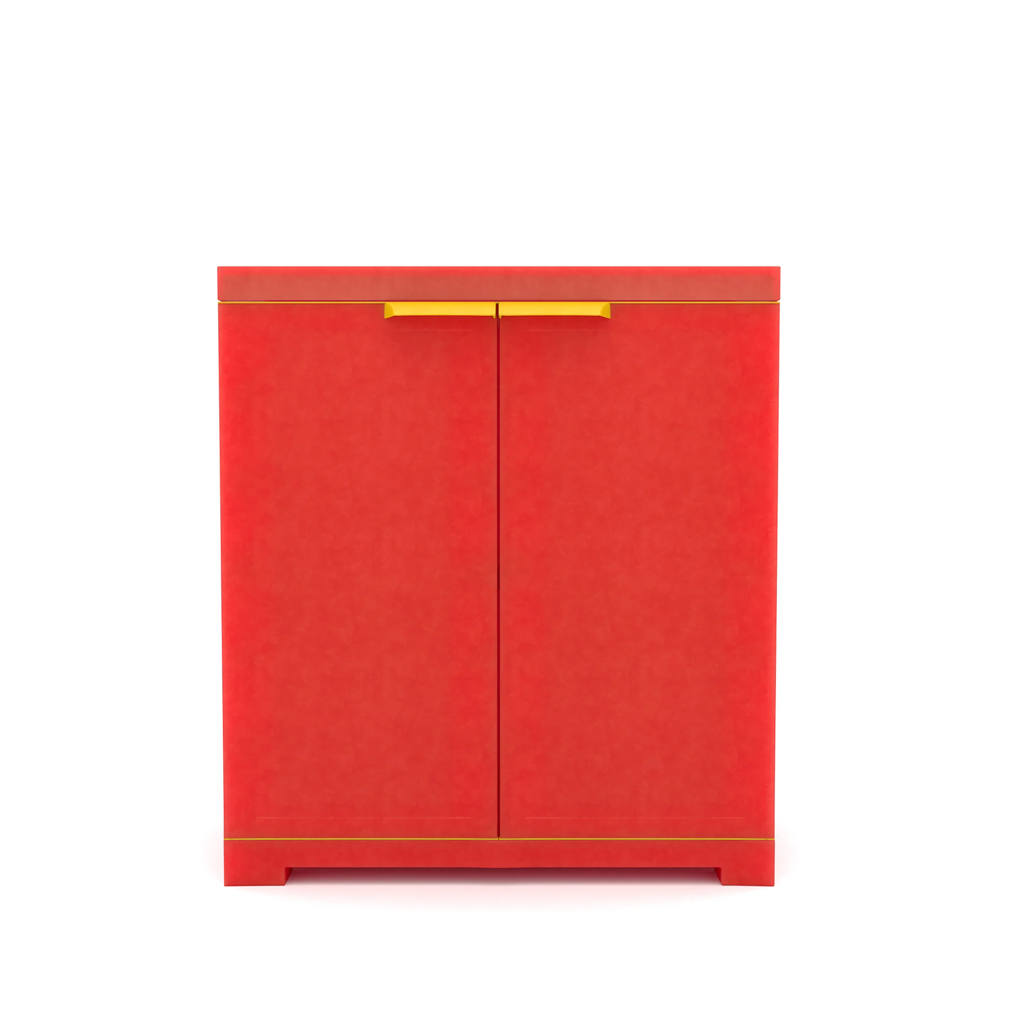 Nilkamal Freedom Mini Small (FMS) Plastic Storage Cabinet (Bright Red / Yellow) - Image 3