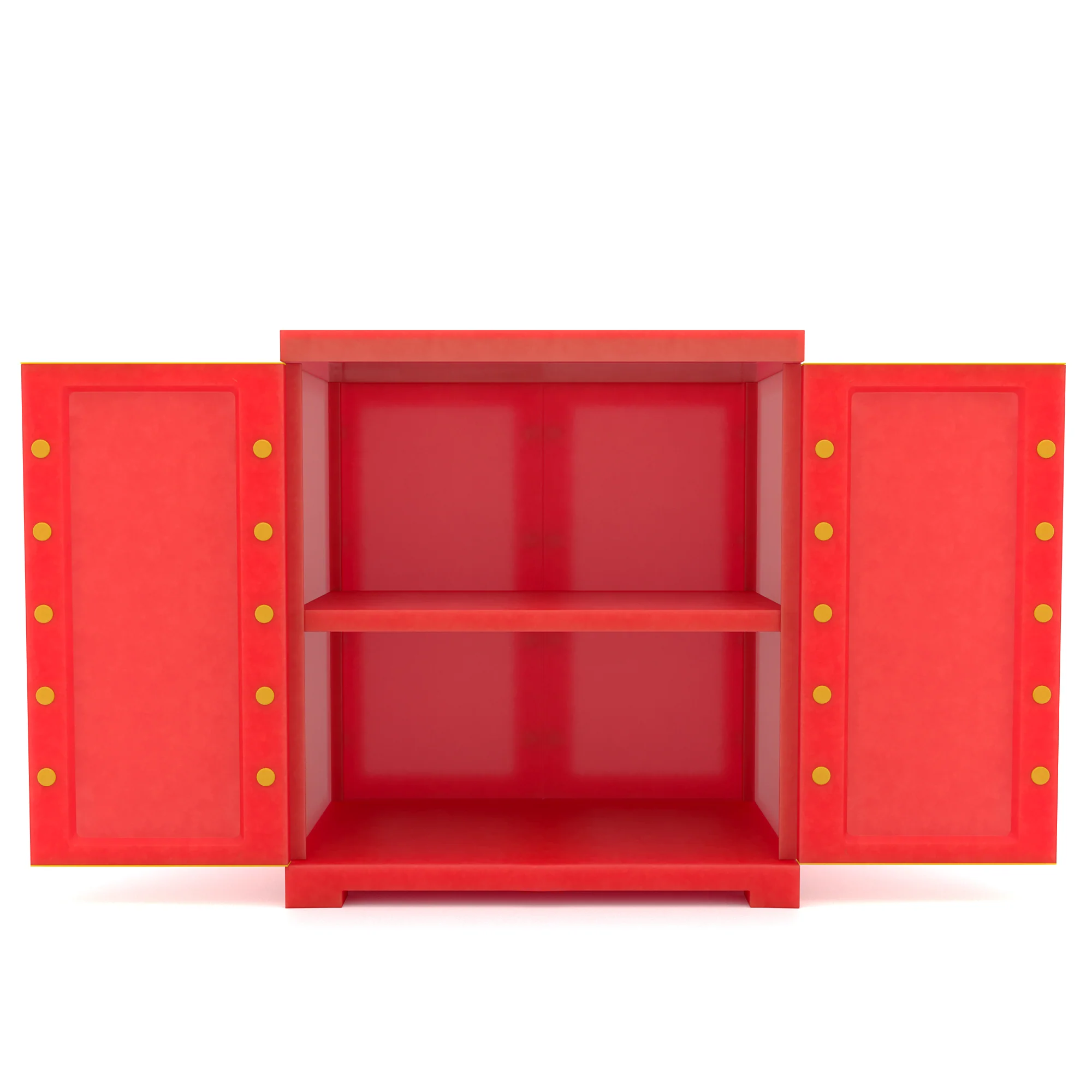 Nilkamal Freedom Mini Small (FMS) Plastic Storage Cabinet (Bright Red / Yellow) - Image 5