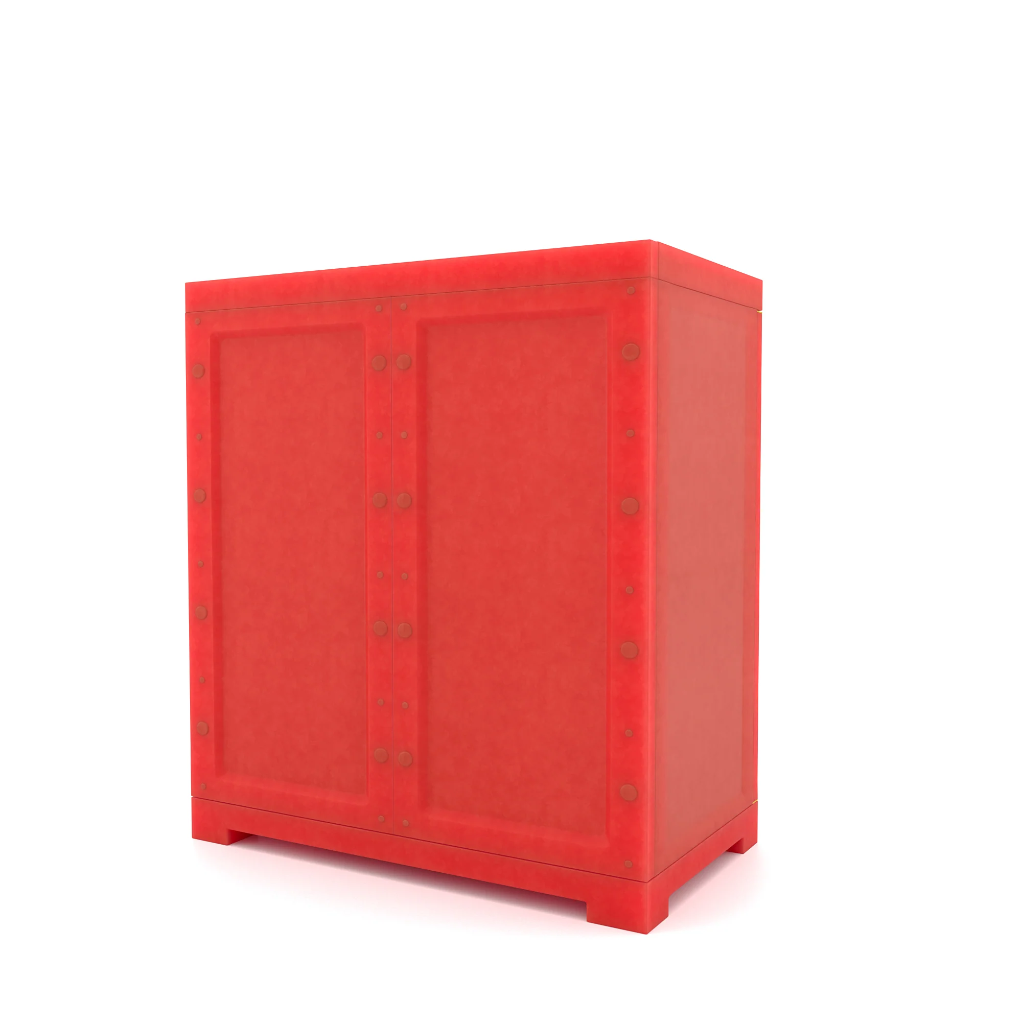 Nilkamal Freedom Mini Small (FMS) Plastic Storage Cabinet (Bright Red / Yellow) - Image 6