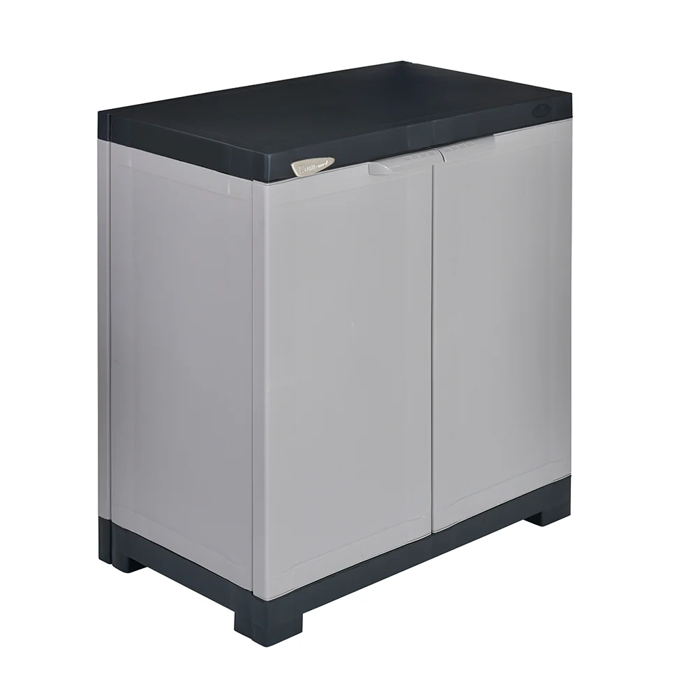 Nilkamal Freedom Mini Small (FMS) Plastic Storage Cabinet/Bookshelf (Haze Grey/Charcoal Grey) - Image 5