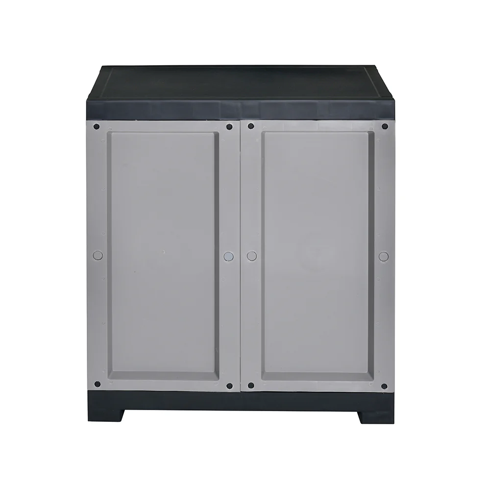 Nilkamal Freedom Mini Small (FMS) Plastic Storage Cabinet/Bookshelf (Haze Grey/Charcoal Grey) - Image 8
