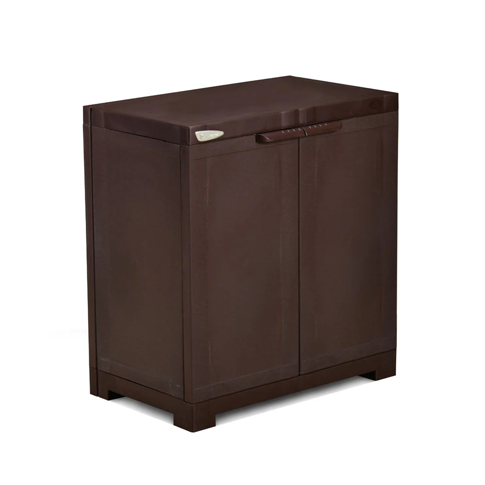Nilkamal Freedom Mini Small (FMS) Plastic Storage Cabinet/Bookshelf (Weather Brown) - Image 4