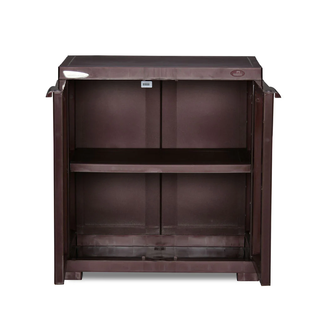 Nilkamal Freedom Mini Small (FMS) Plastic Storage Cabinet/Bookshelf (Weather Brown) - Image 5