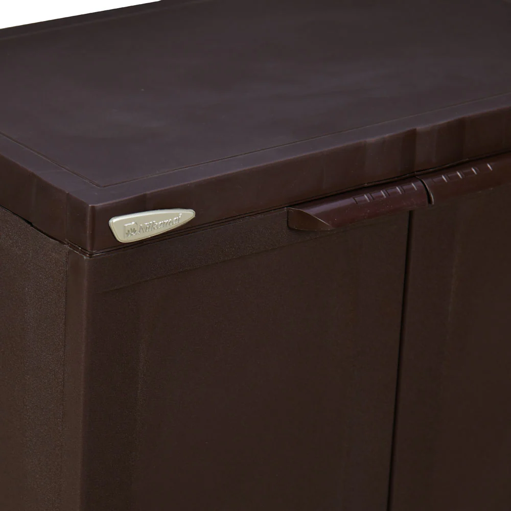 Nilkamal Freedom Mini Small (FMS) Plastic Storage Cabinet/Bookshelf (Weather Brown) - Image 7