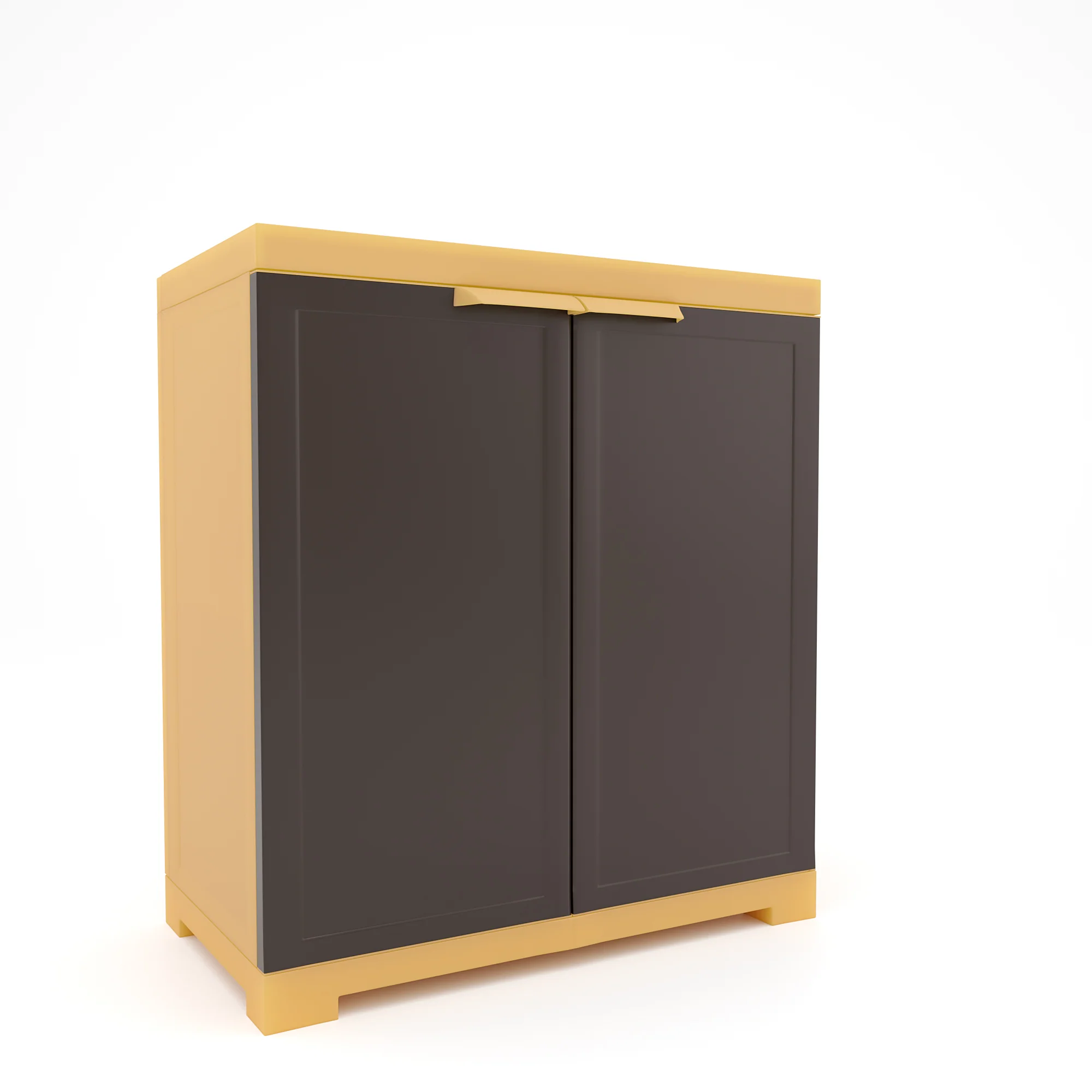 Nilkamal Freedom Mini Small (FMS) Plastic Storage Cabinet/Bookshelf (Weathered Brown / Biscuit) - Image 5