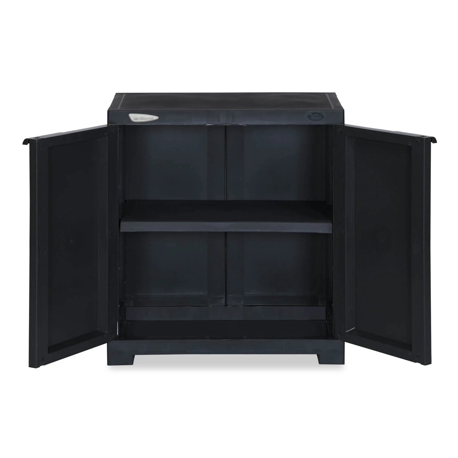 Nilkamal Freedom Small (FMS) Plastic Storage Cabinet (Charcoal Grey) - Image 4