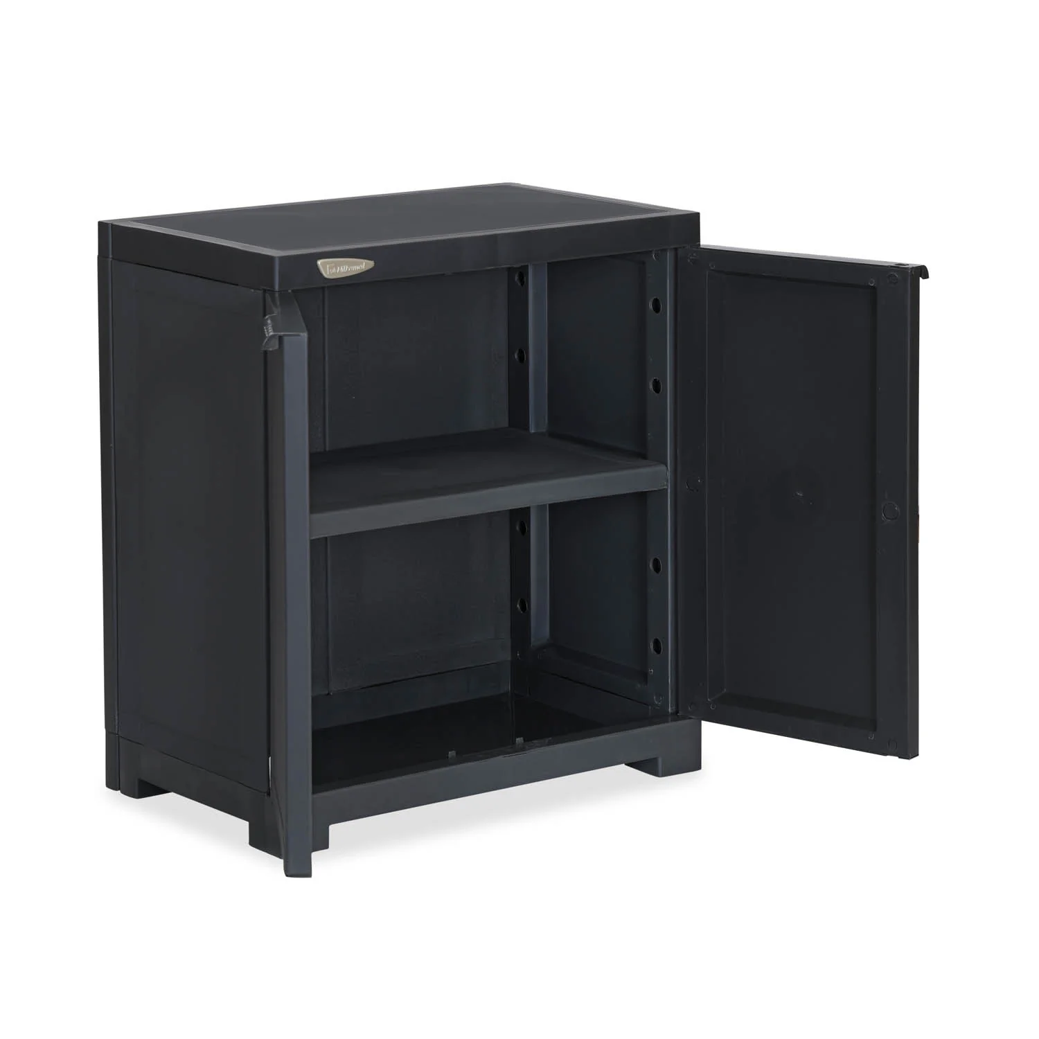 Nilkamal Freedom Small (FMS) Plastic Storage Cabinet (Charcoal Grey) - Image 5