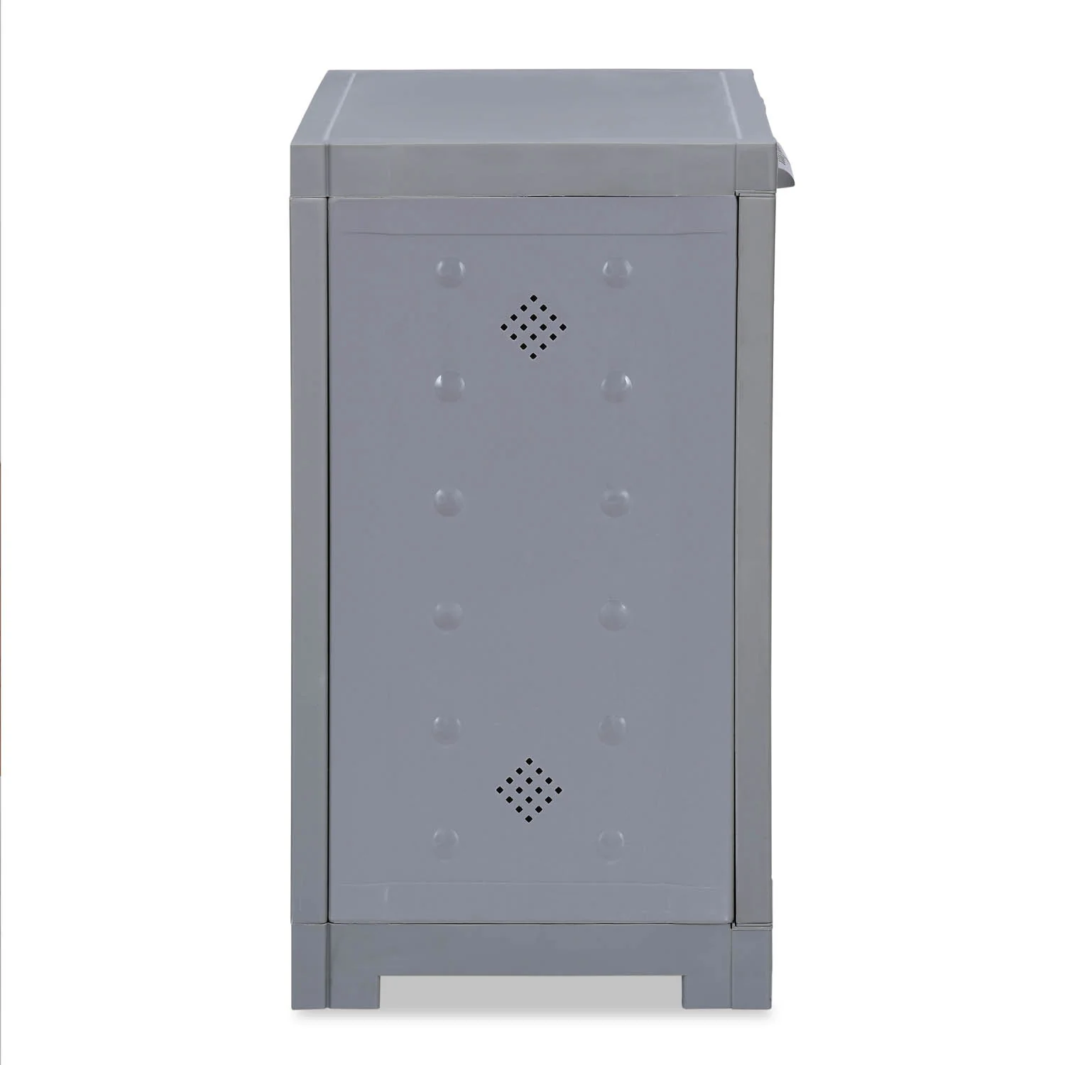Nilkamal Freedom Star (FMSC09STR) Plastic Shoe Cabinet (Haze Grey & Milky White) - Image 4