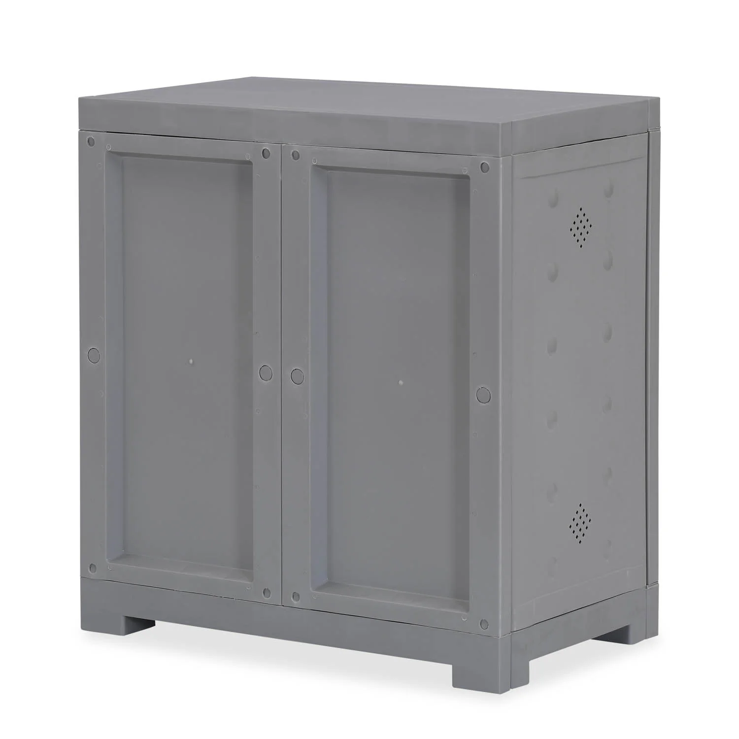Nilkamal Freedom Star (FMSC09STR) Plastic Shoe Cabinet (Haze Grey & Milky White) - Image 5