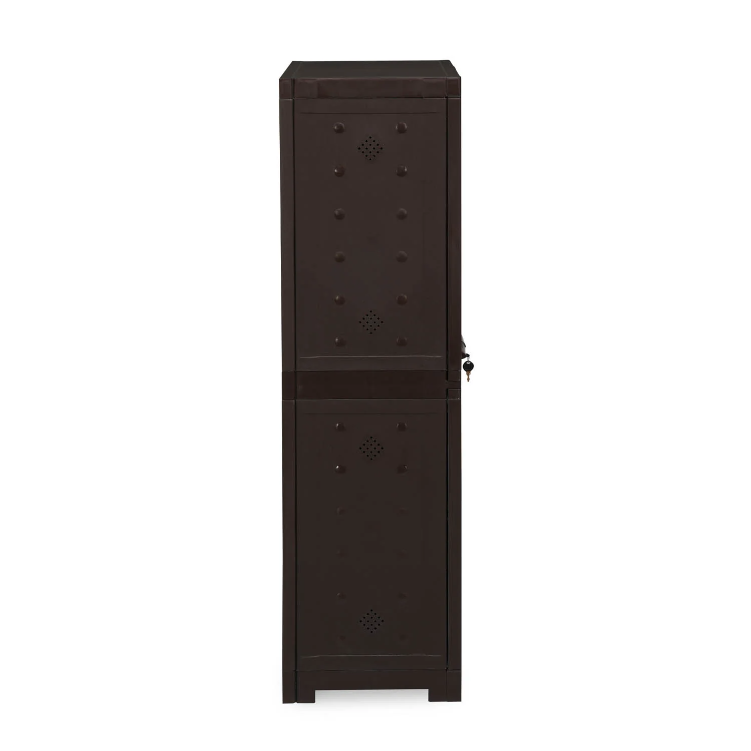 Nilkamal Freedom Star (FMSC18STR) Plastic Shoe Cabinet (Weather Brown & Biscuit) - Image 5