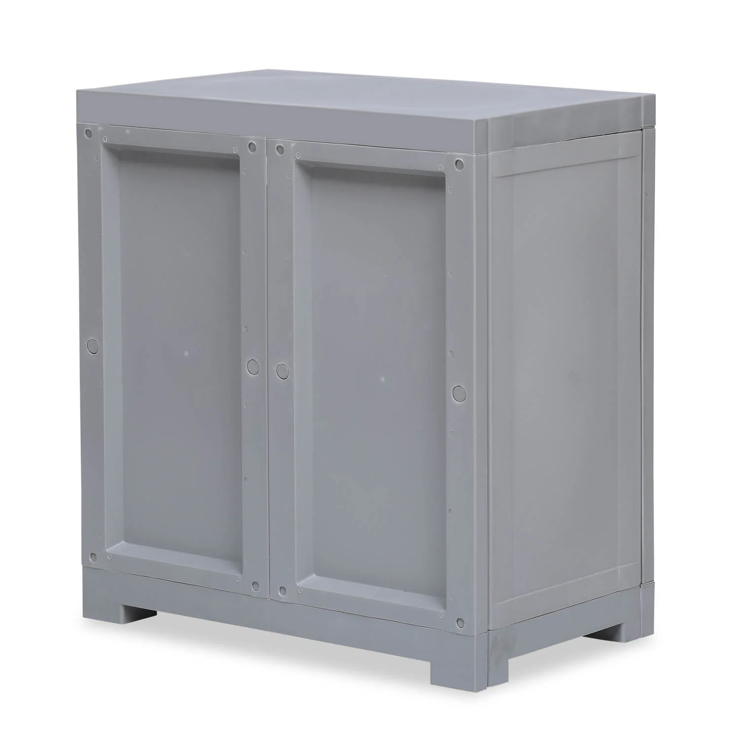 Nilkamal Freedom Star Small (FMSSTAR) Plastic Storage Cabinet (Haze Grey & Milky White) - Image 7
