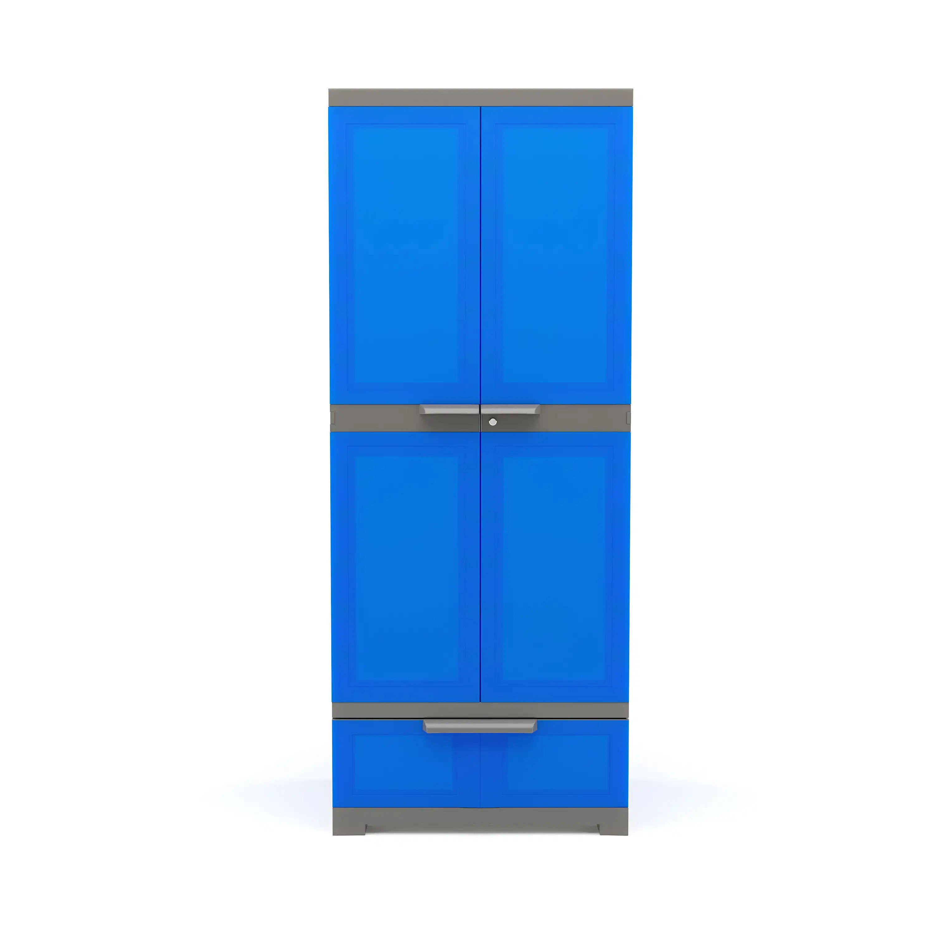 Nilkamal Freedom FMDR 1B Plastic Storage Cabinet with 1 Drawer (Deep Blue / Grey) - Image 3