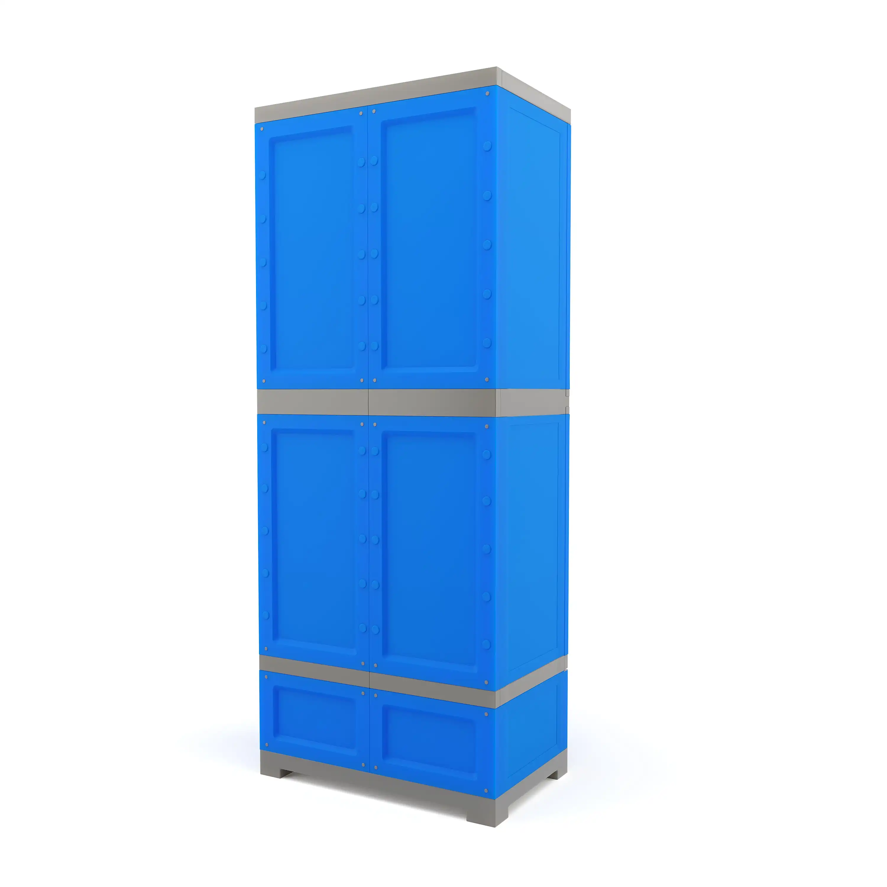 Nilkamal Freedom FMDR 1B Plastic Storage Cabinet with 1 Drawer (Deep Blue / Grey) - Image 6
