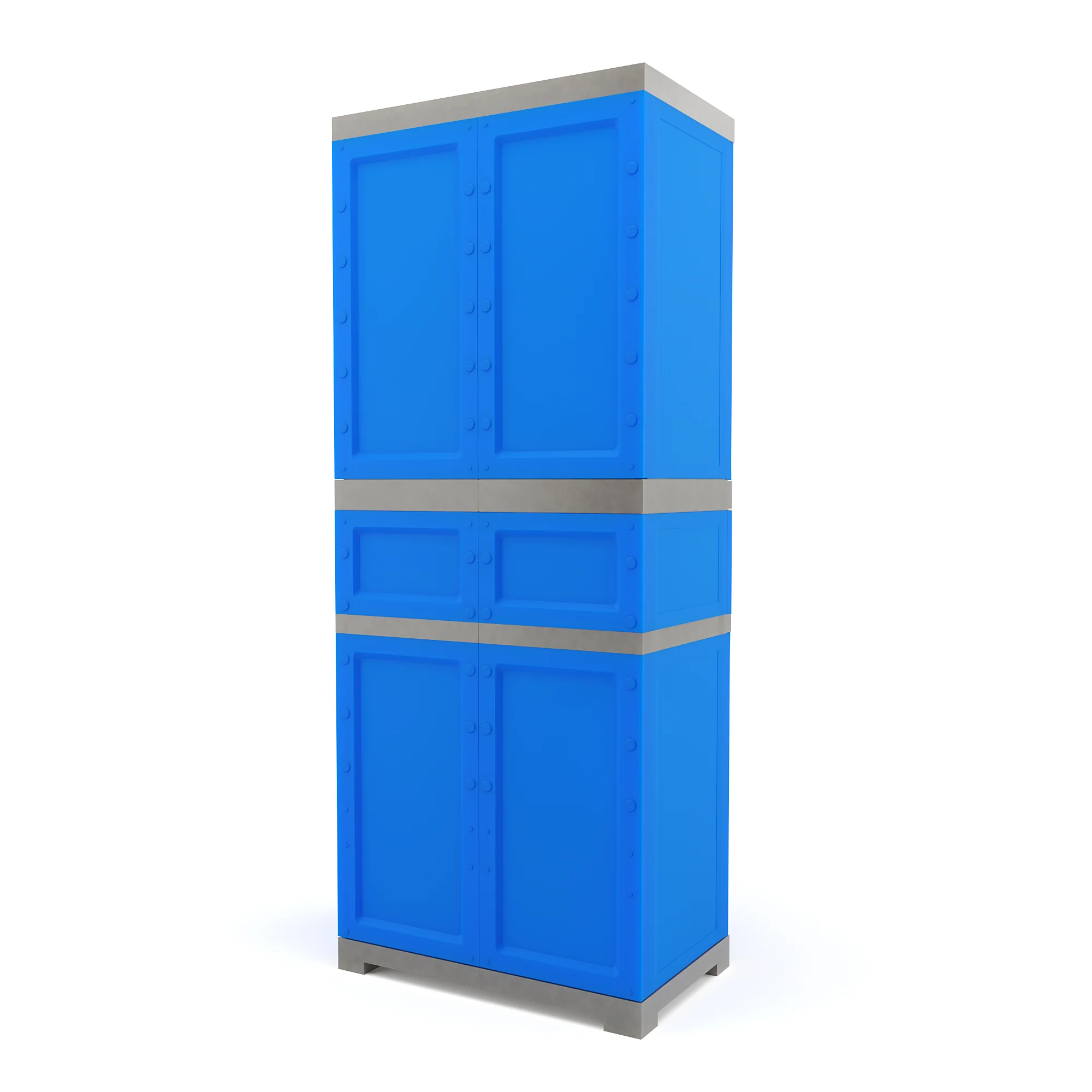 Nilkamal Freedom FMDR 1C Plastic Storage Cabinet with 1 Drawer (Deep Blue & Grey) - Image 6