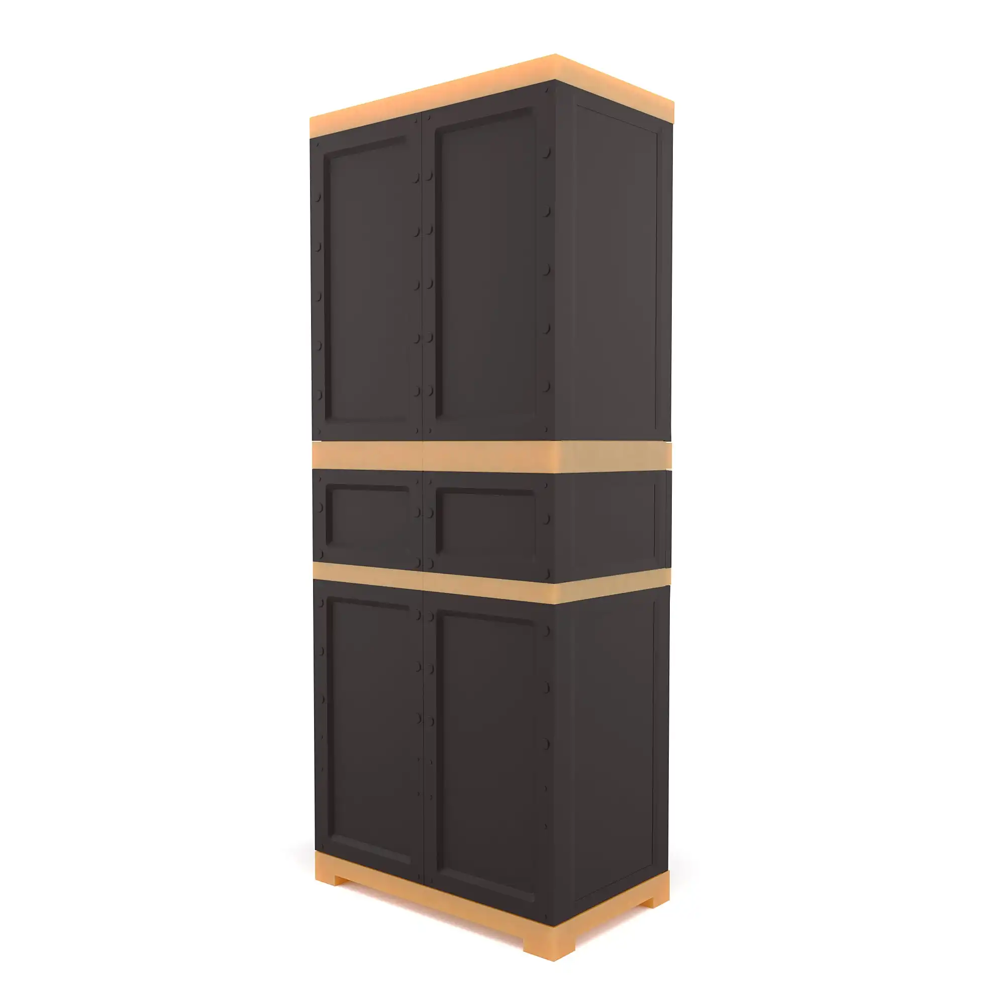 Nilkamal Freedom FMDR 1C Plastic Cabinet with 1 Drawer (Brown & Biscuit) - Image 5