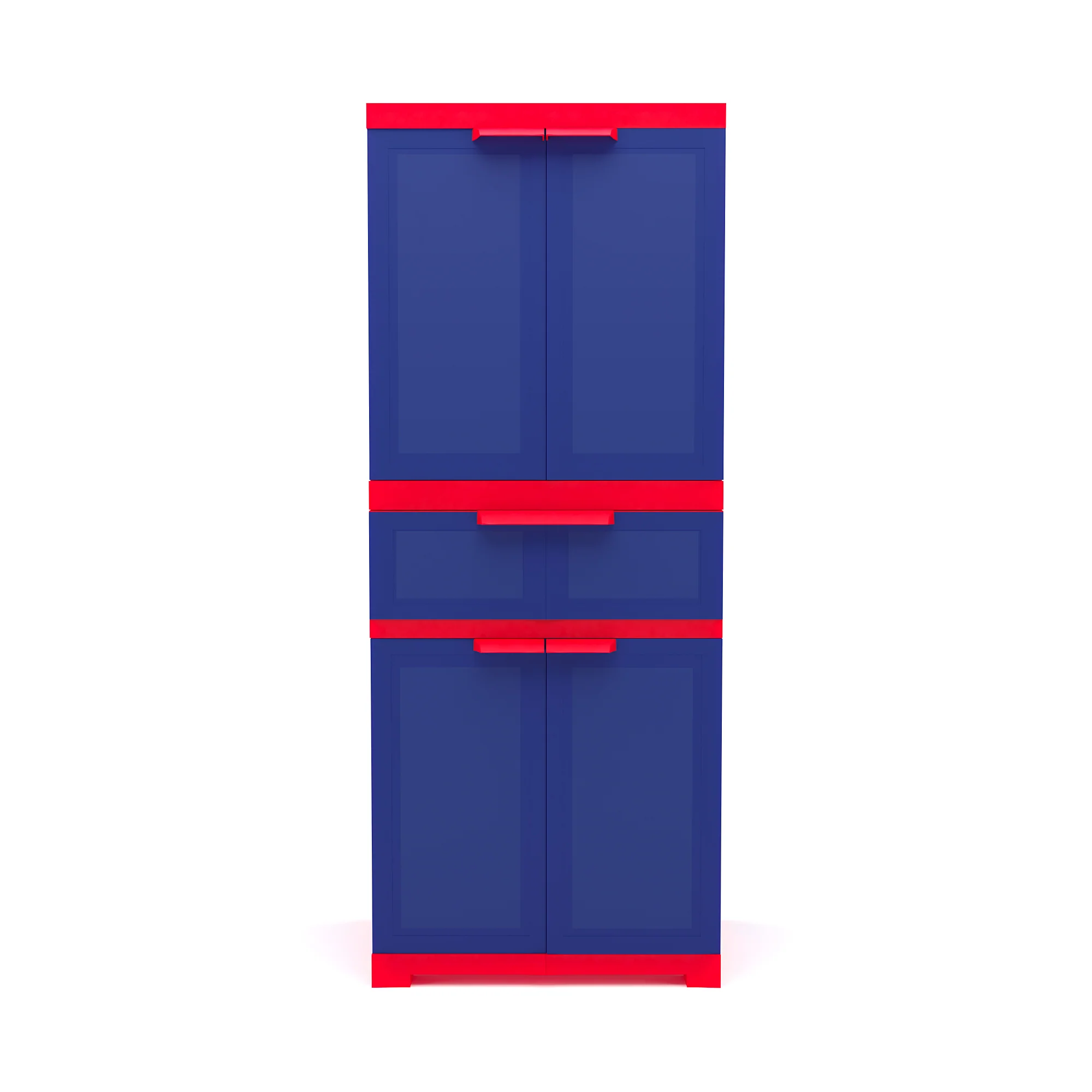 Nilkamal Freedom with 1 Drawer (Pepsi Blue / Bright Red / Yellow) - Image 3