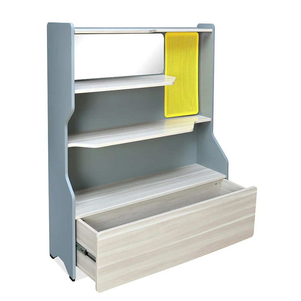 Nilkamal Furlenco Engineered Wood Display Unit in Cornsilk and Gothic Grey Finish - Image 4