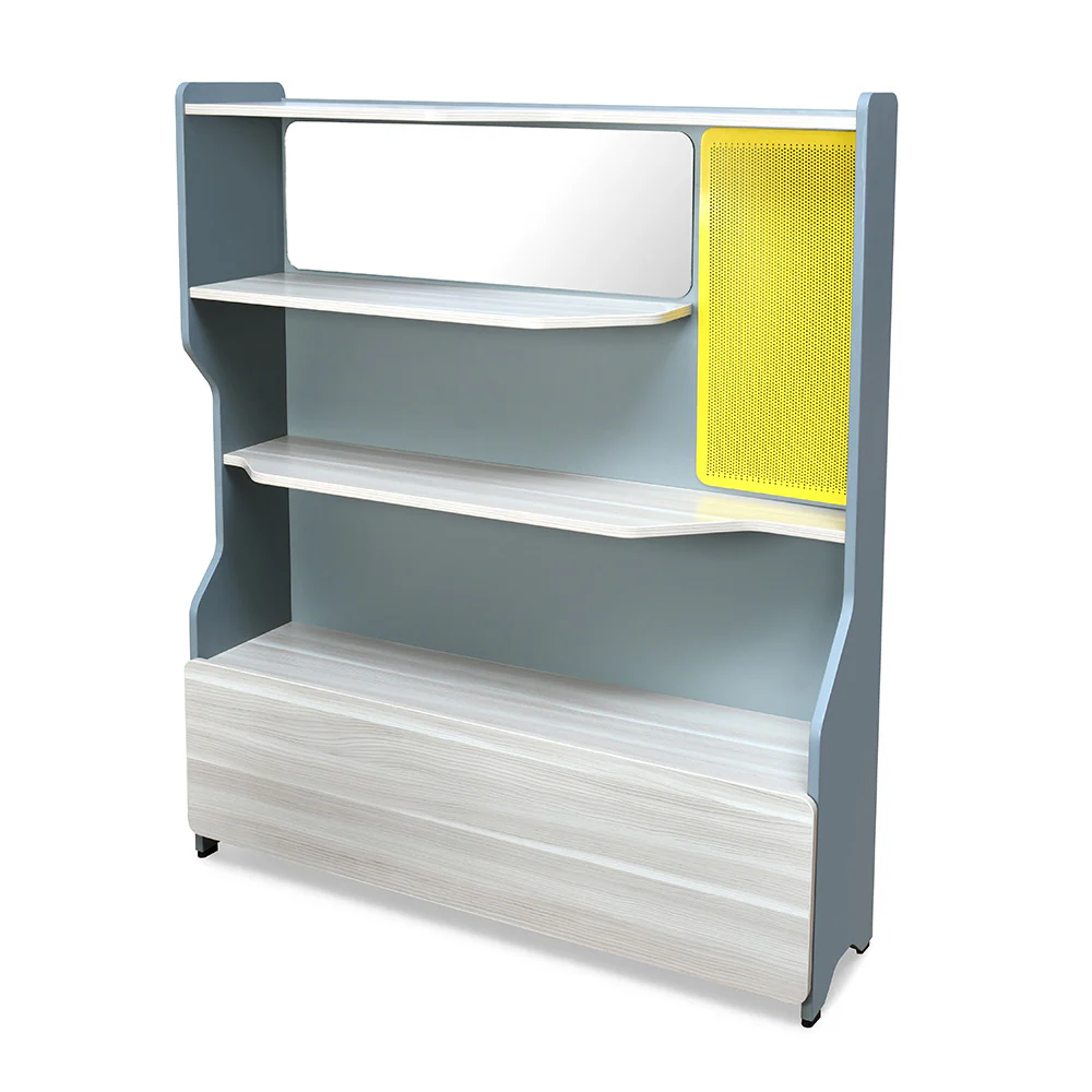 Nilkamal Furlenco Engineered Wood Display Unit in Cornsilk and Gothic Grey Finish - Image 5